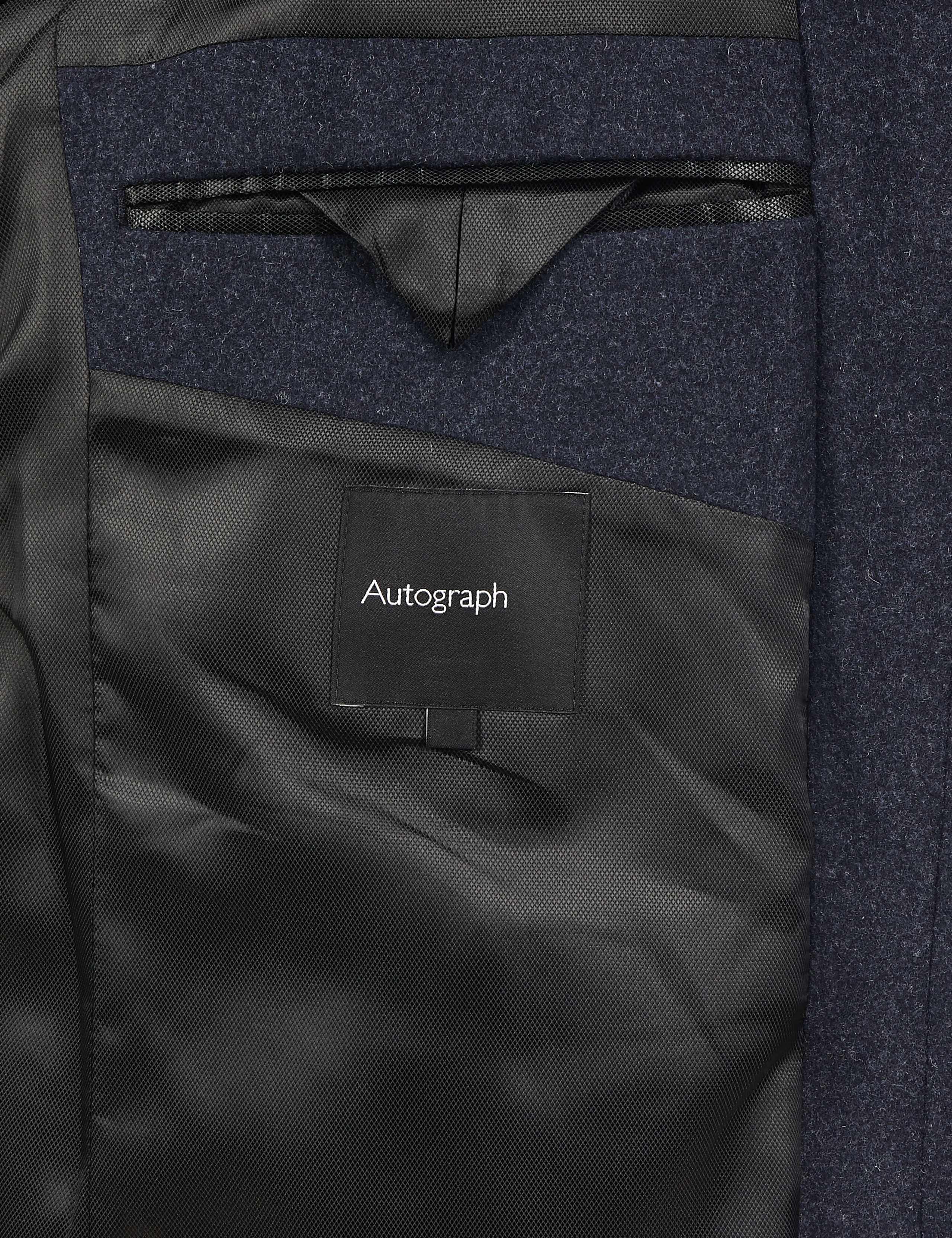 Wool Blend Funnel Neck Coat 6 of 6