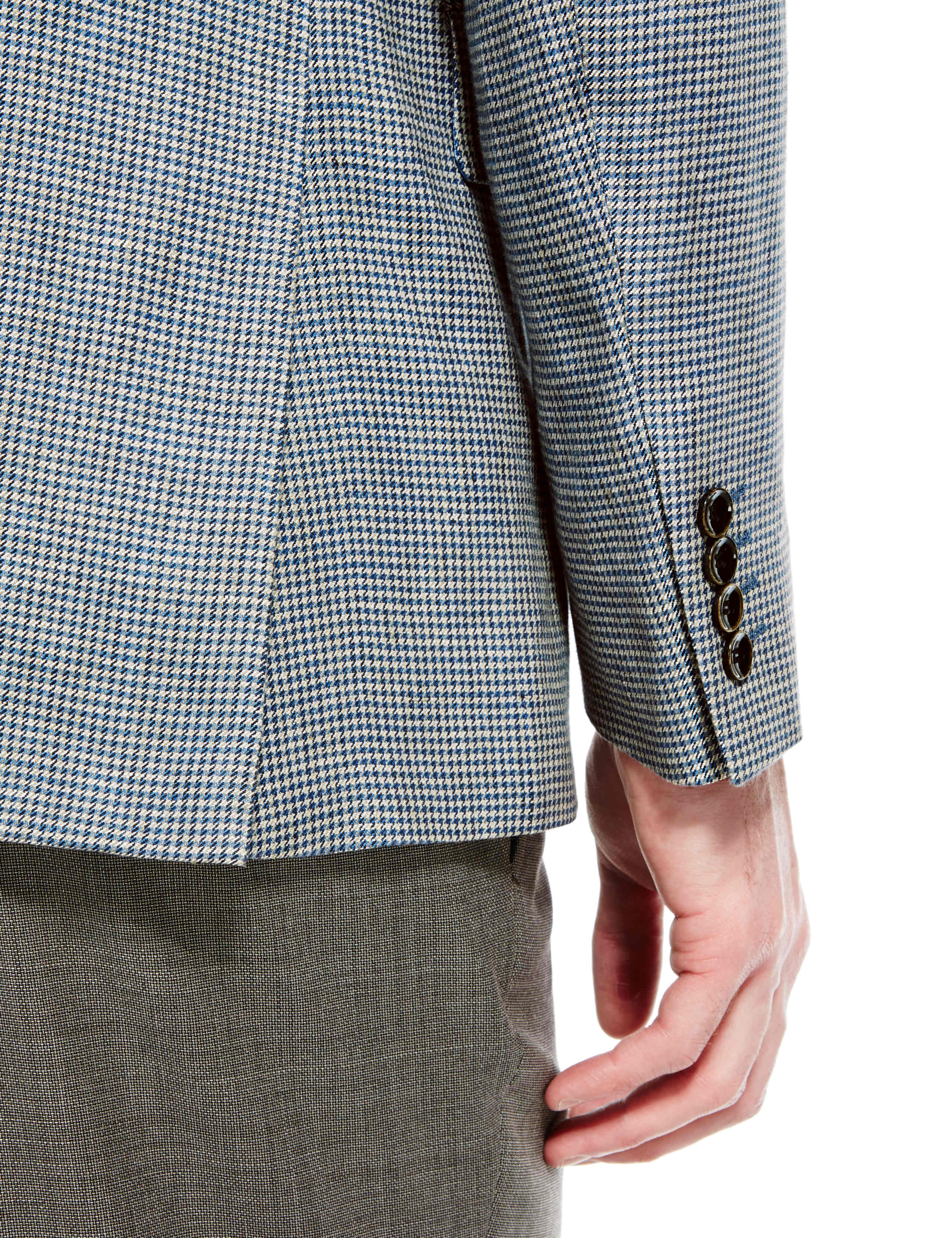 Pure Linen 2 Button Puppytooth Jacket 5 of 7