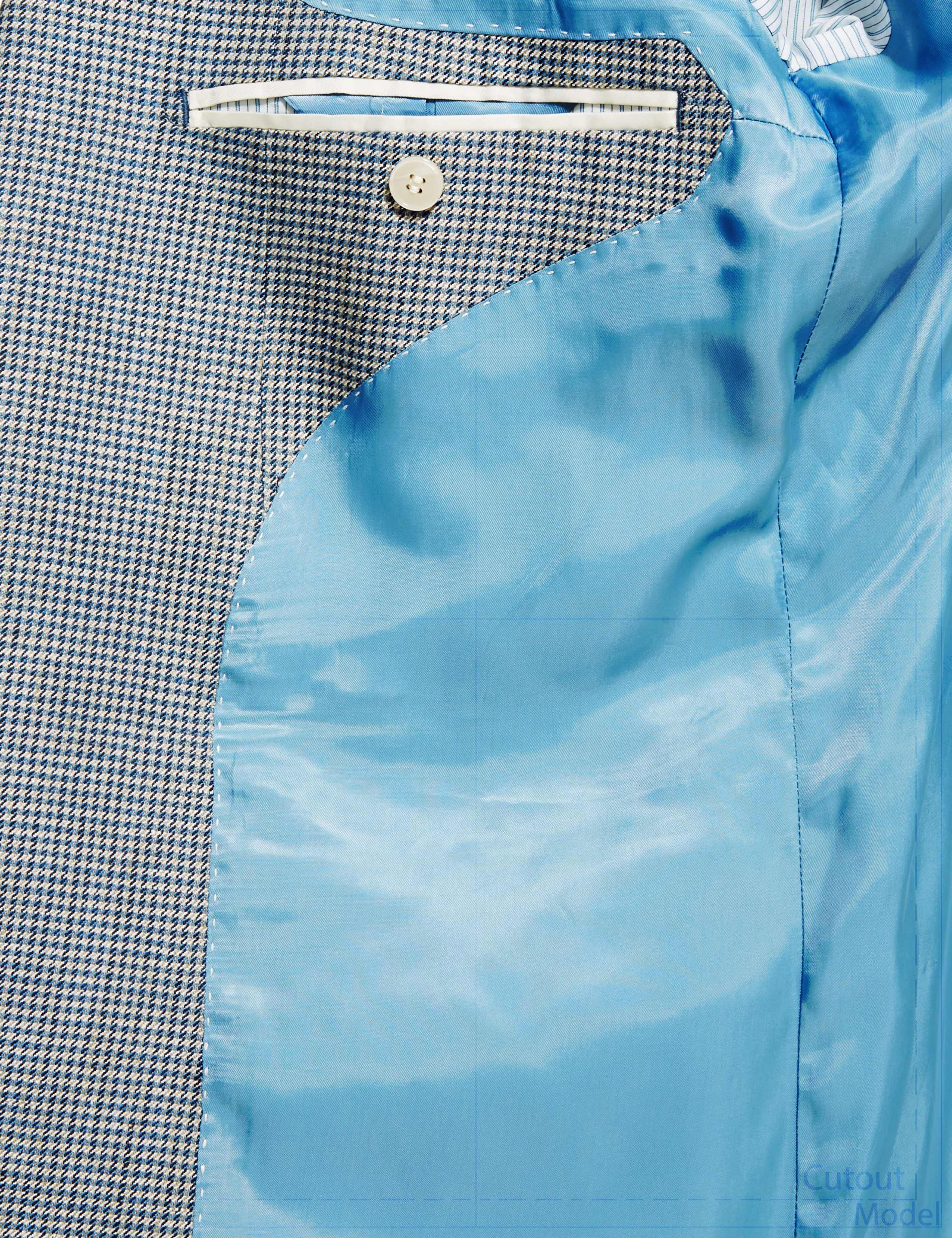 Pure Linen 2 Button Puppytooth Jacket 7 of 7