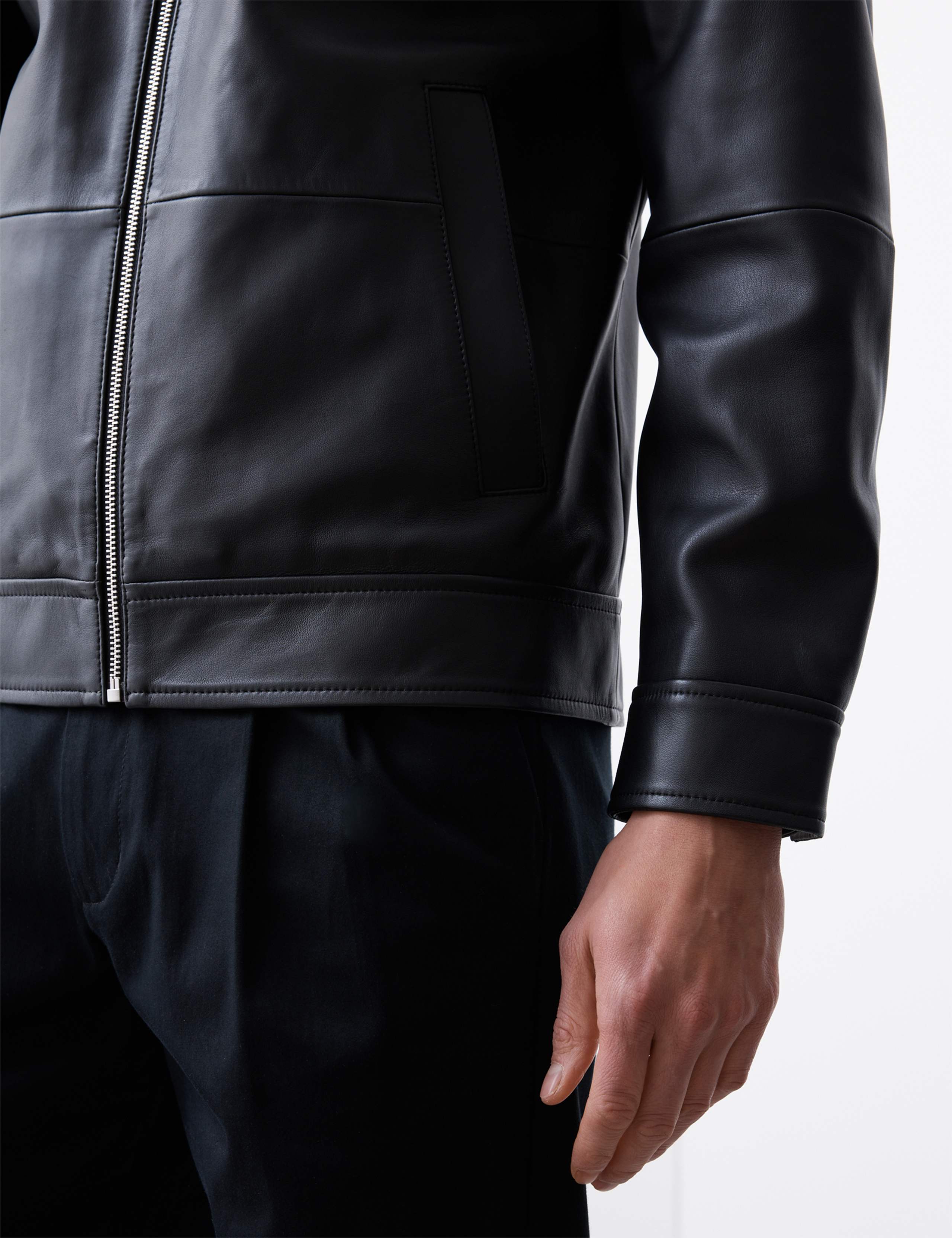 Leather Harrington Jacket 6 of 8
