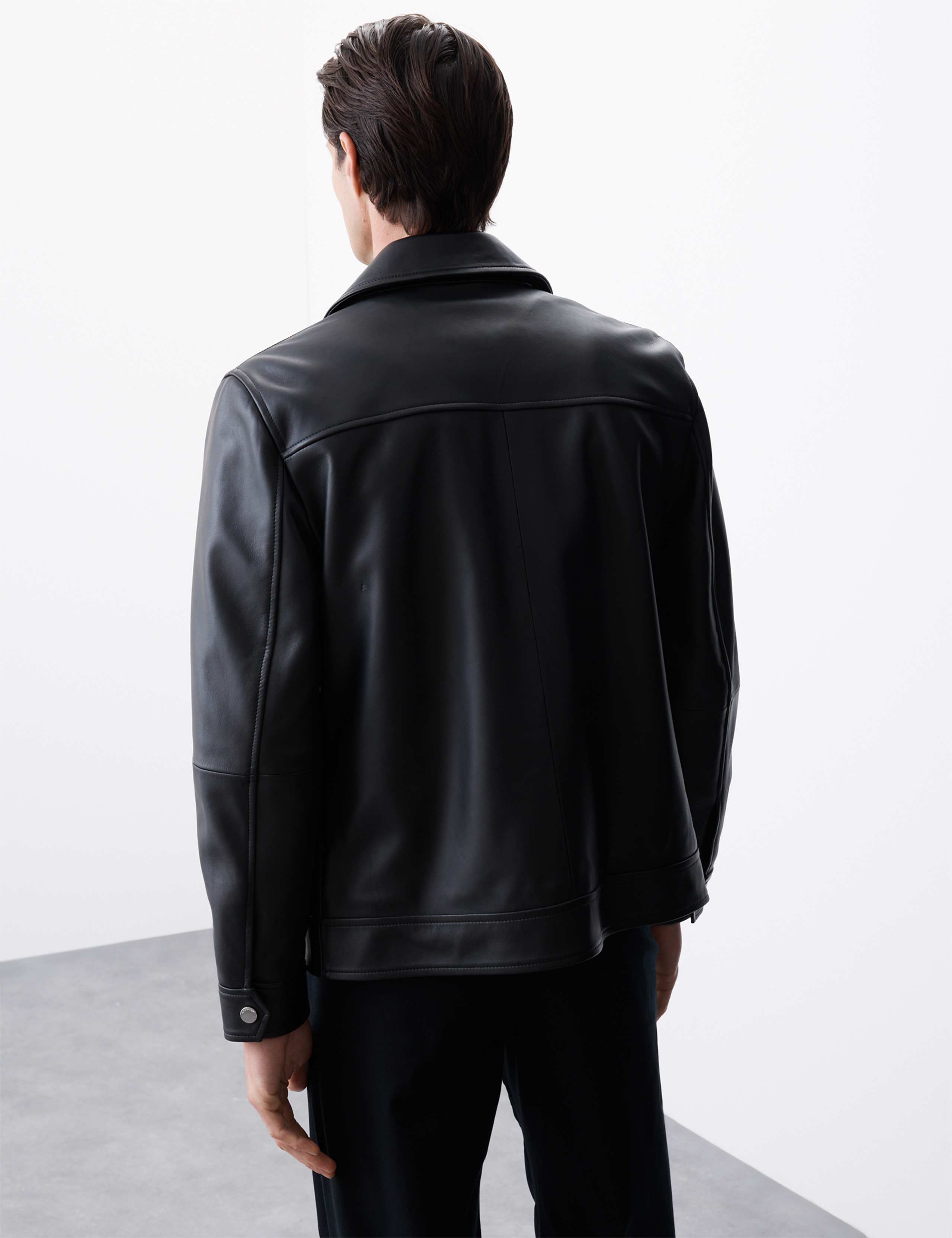 Leather Harrington Jacket 7 of 8