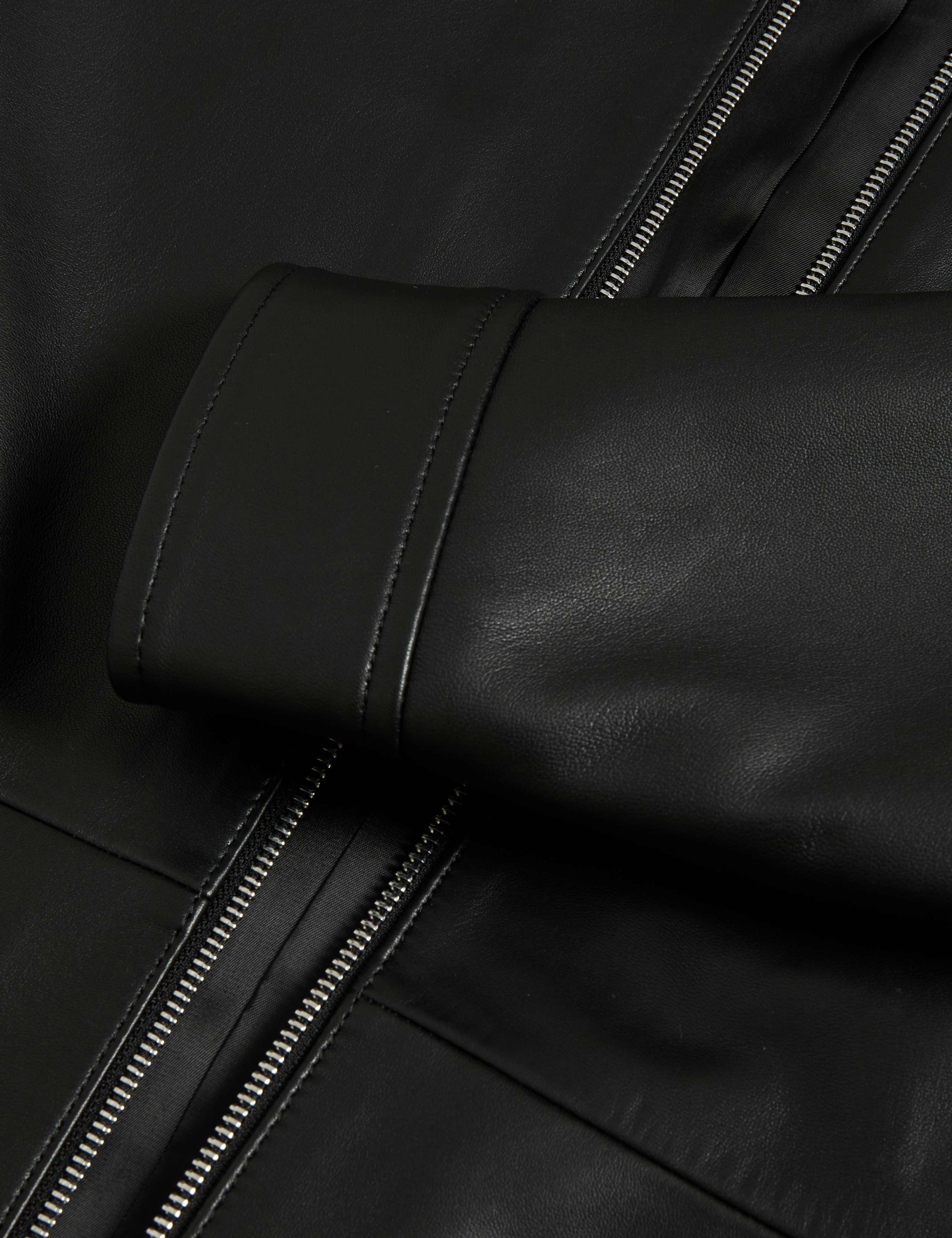 Leather Harrington Jacket 8 of 8