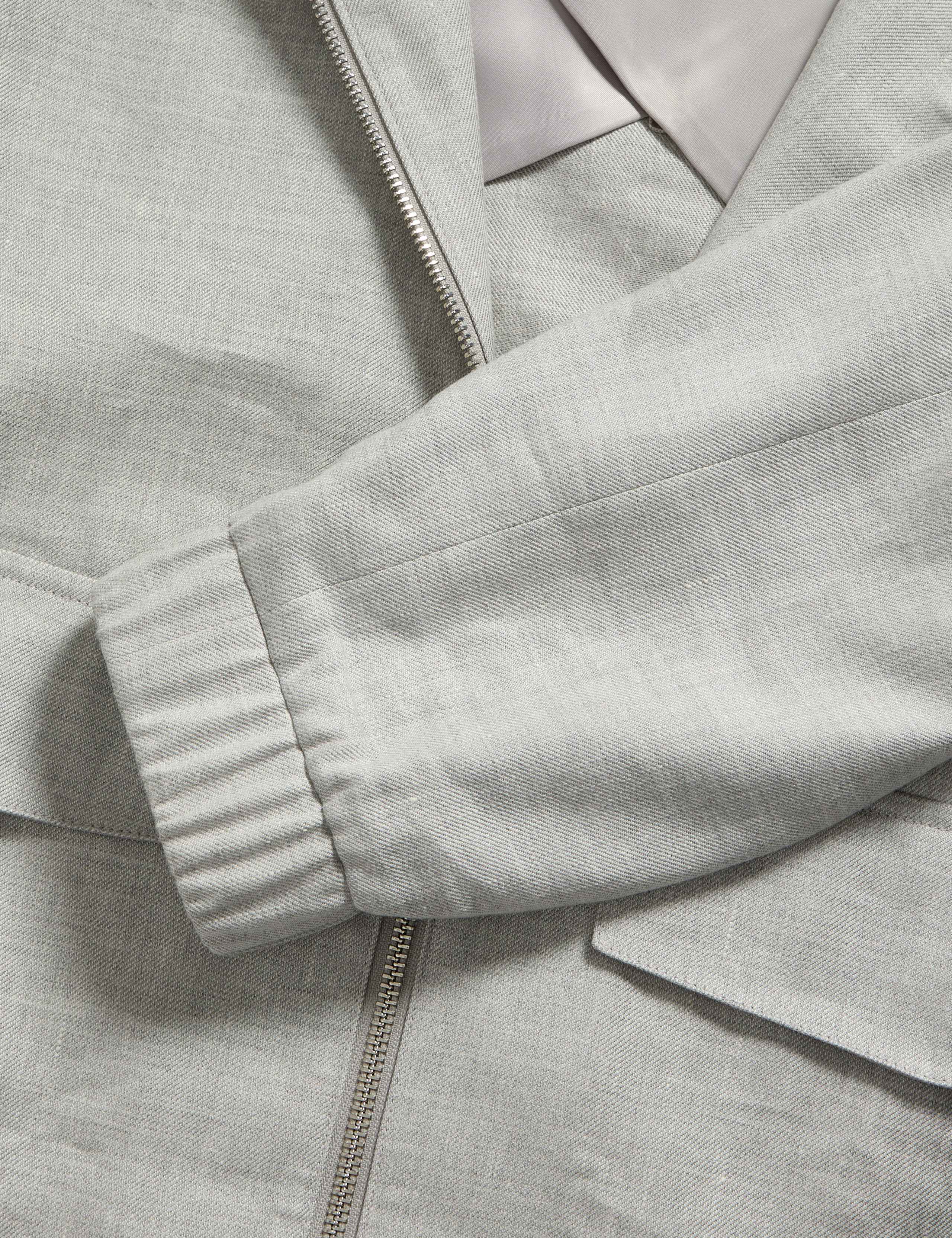 Italian Linen Miracle™ Bomber Jacket 7 of 7