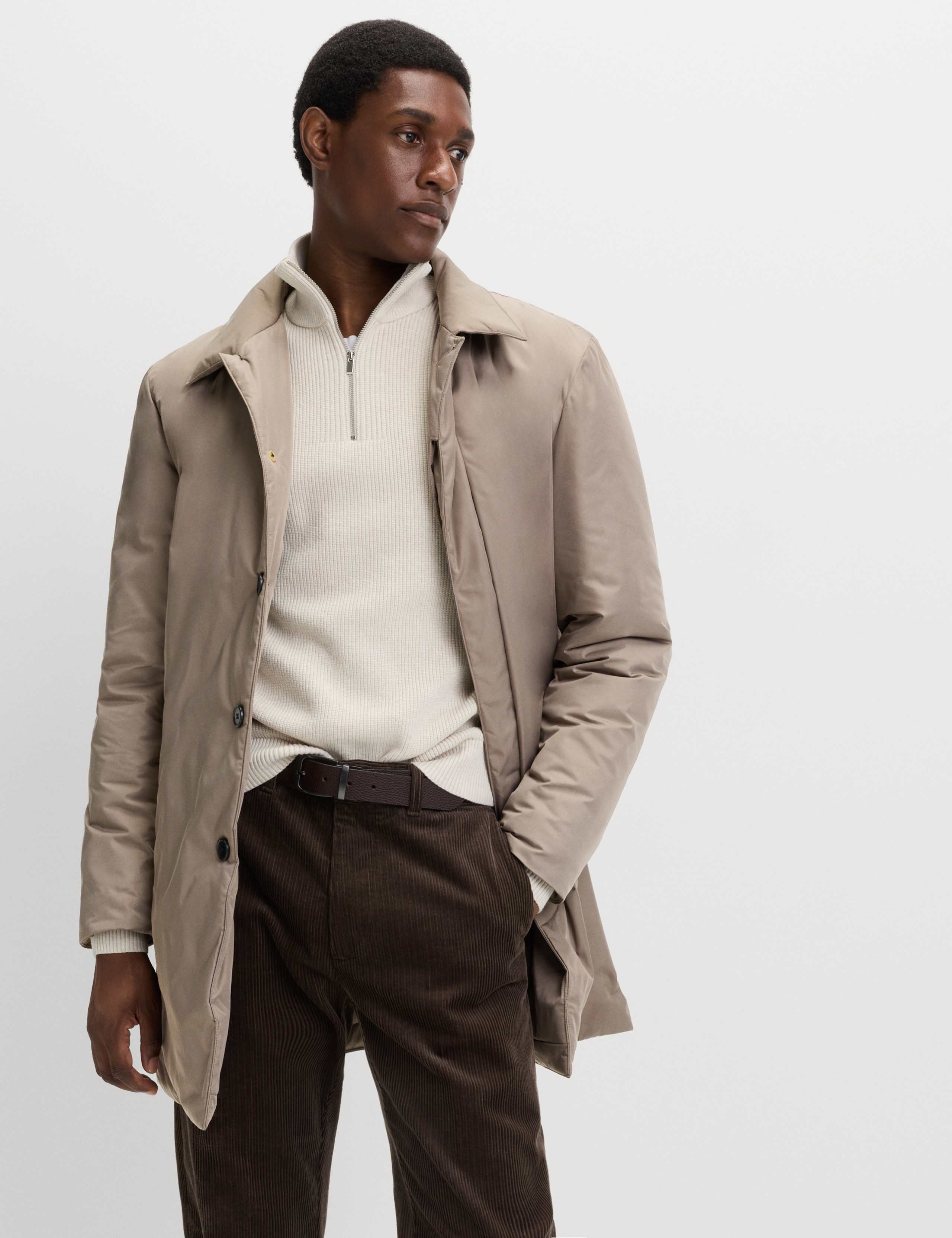 Shirt Collar Mac with Removable Bib 4 of 7