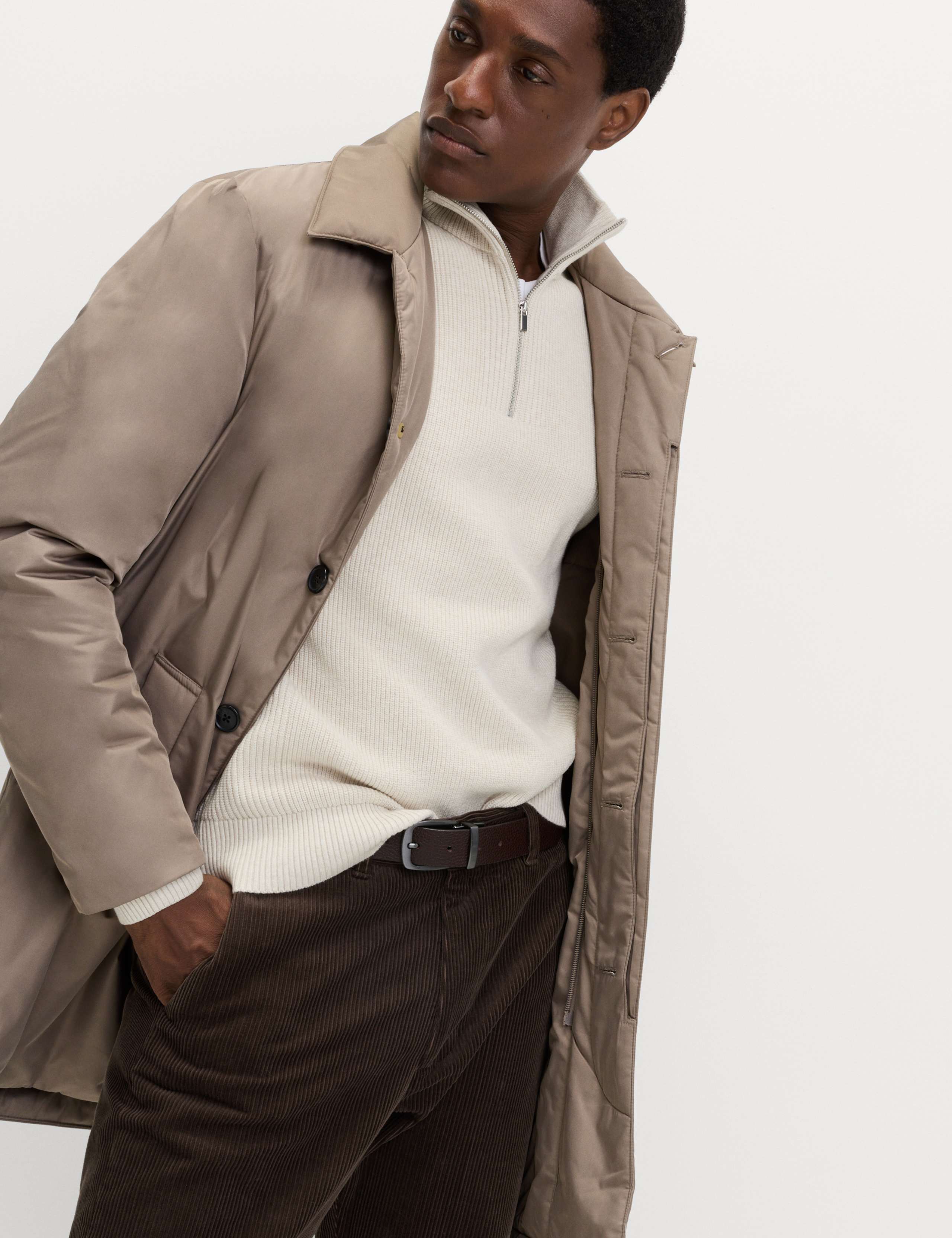 Shirt Collar Mac with Removable Bib 6 of 7