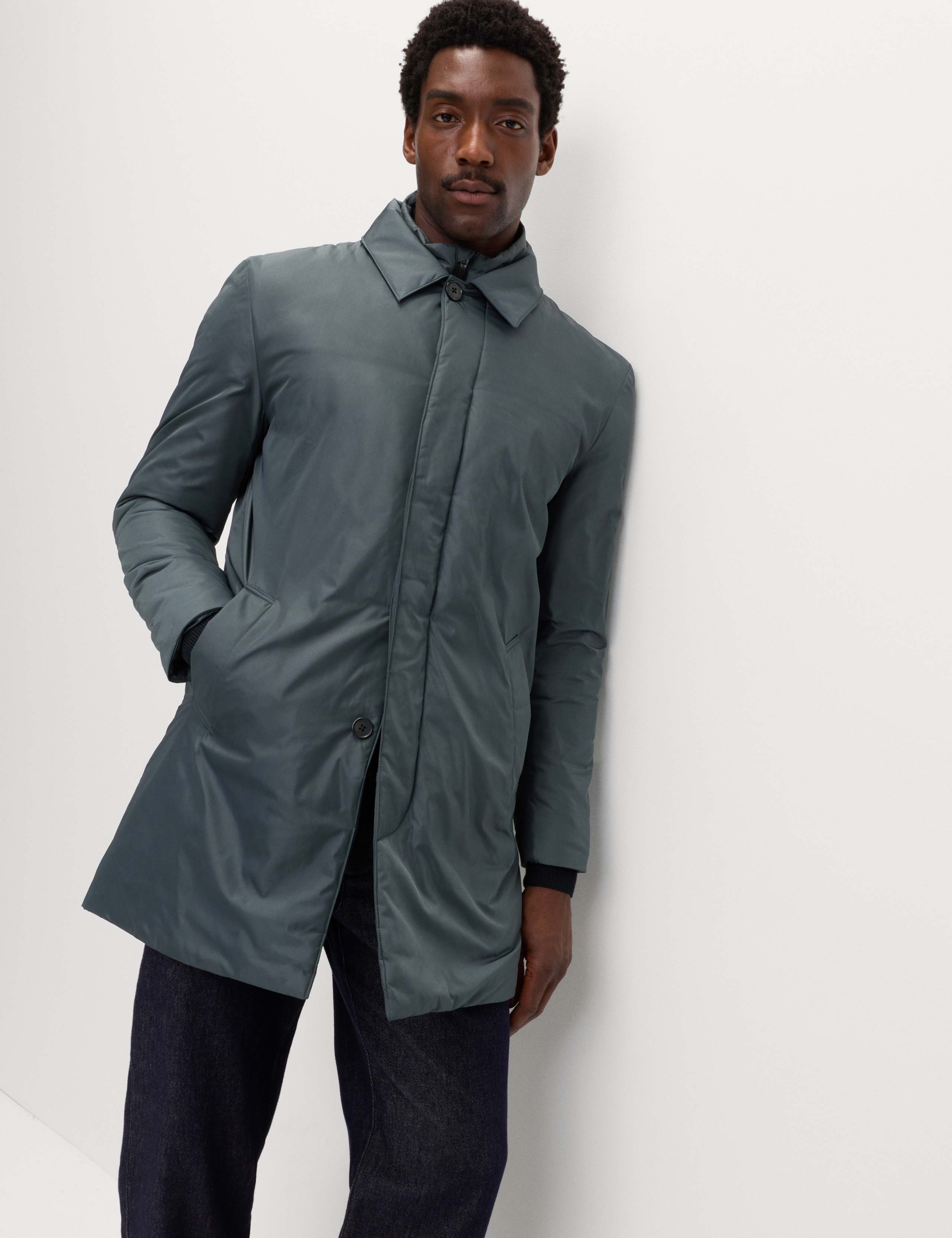 Shirt Collar Mac with Removable Bib 5 of 6