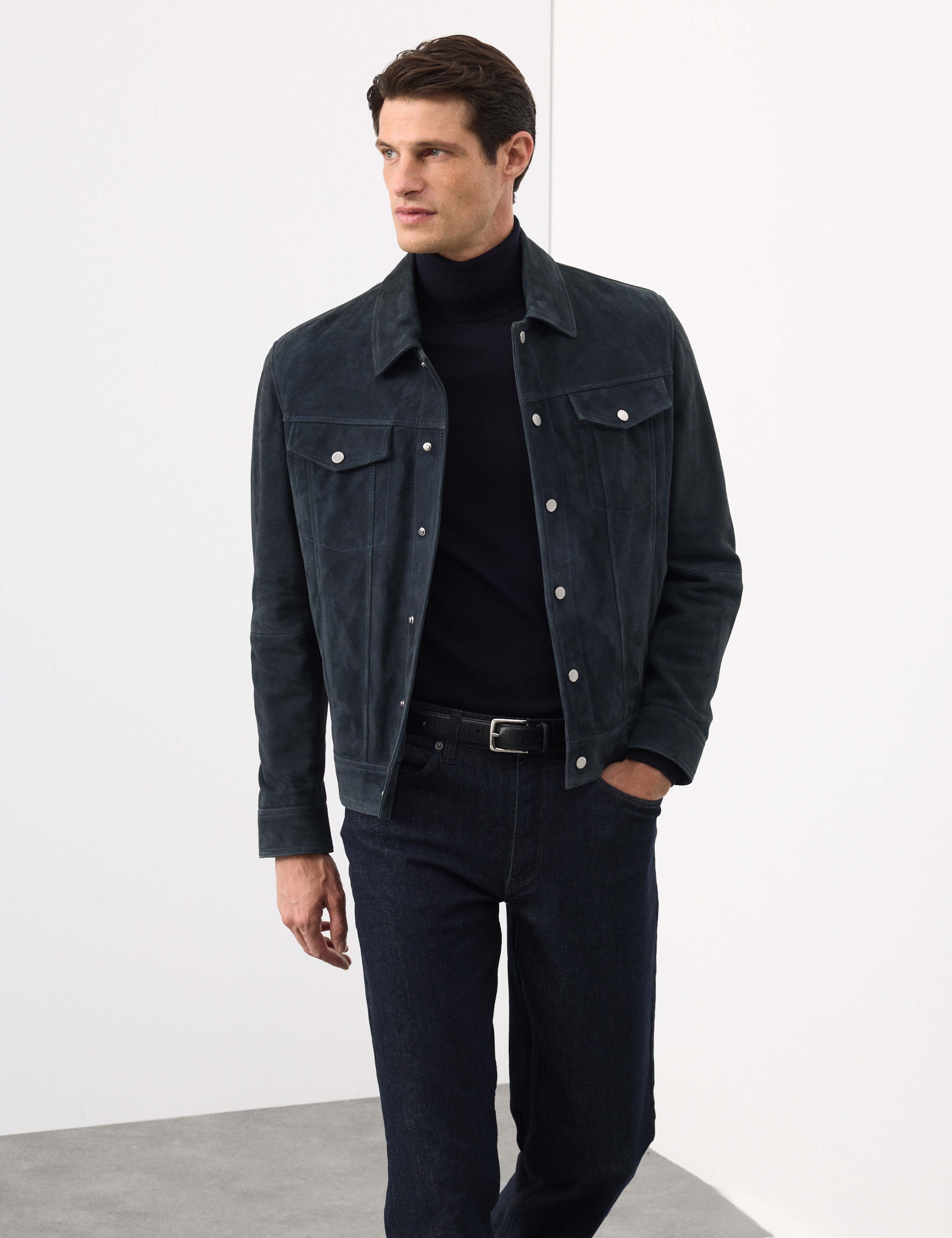 Suede Trucker Jacket 9 of 9