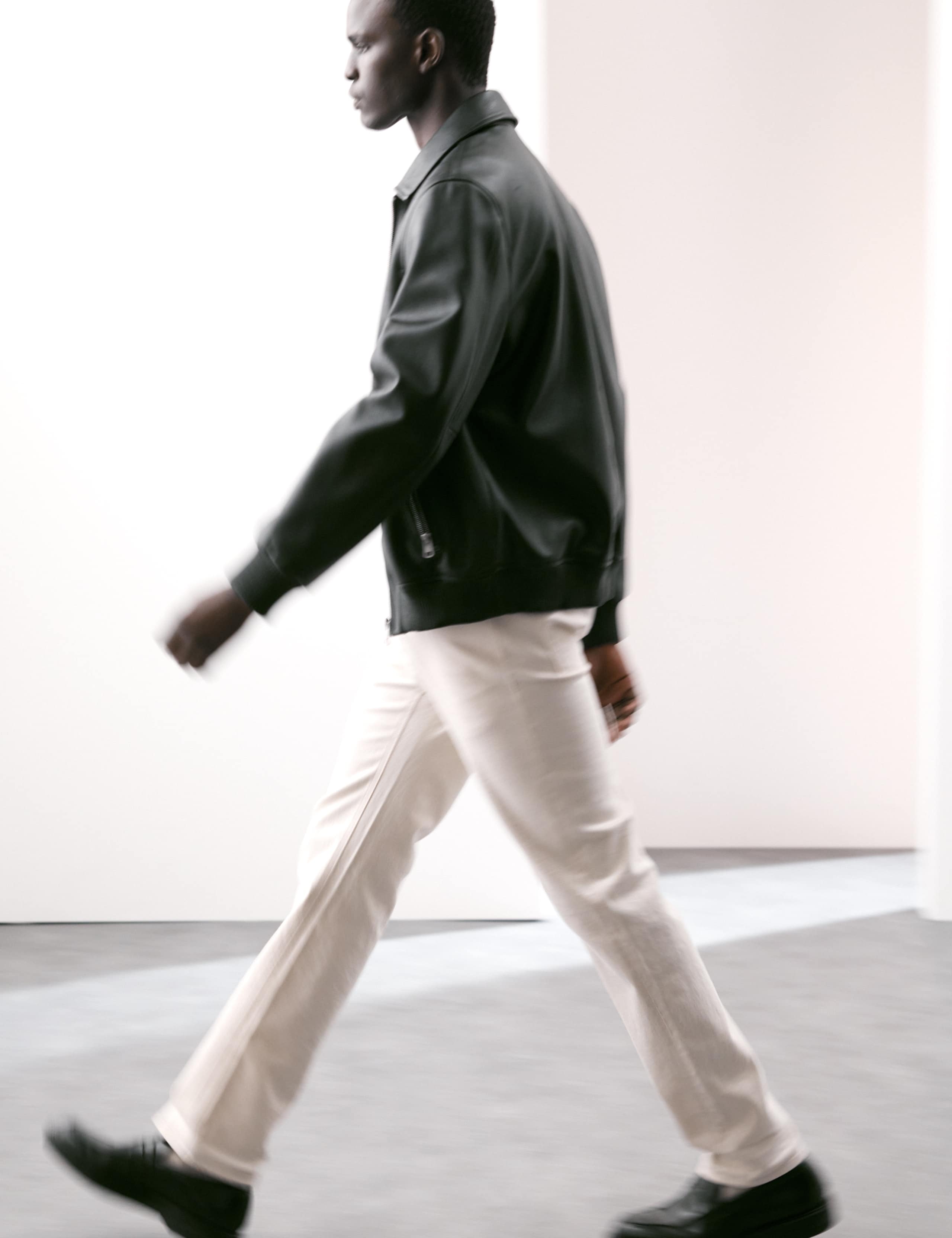 Leather Harrington Jacket 5 of 8