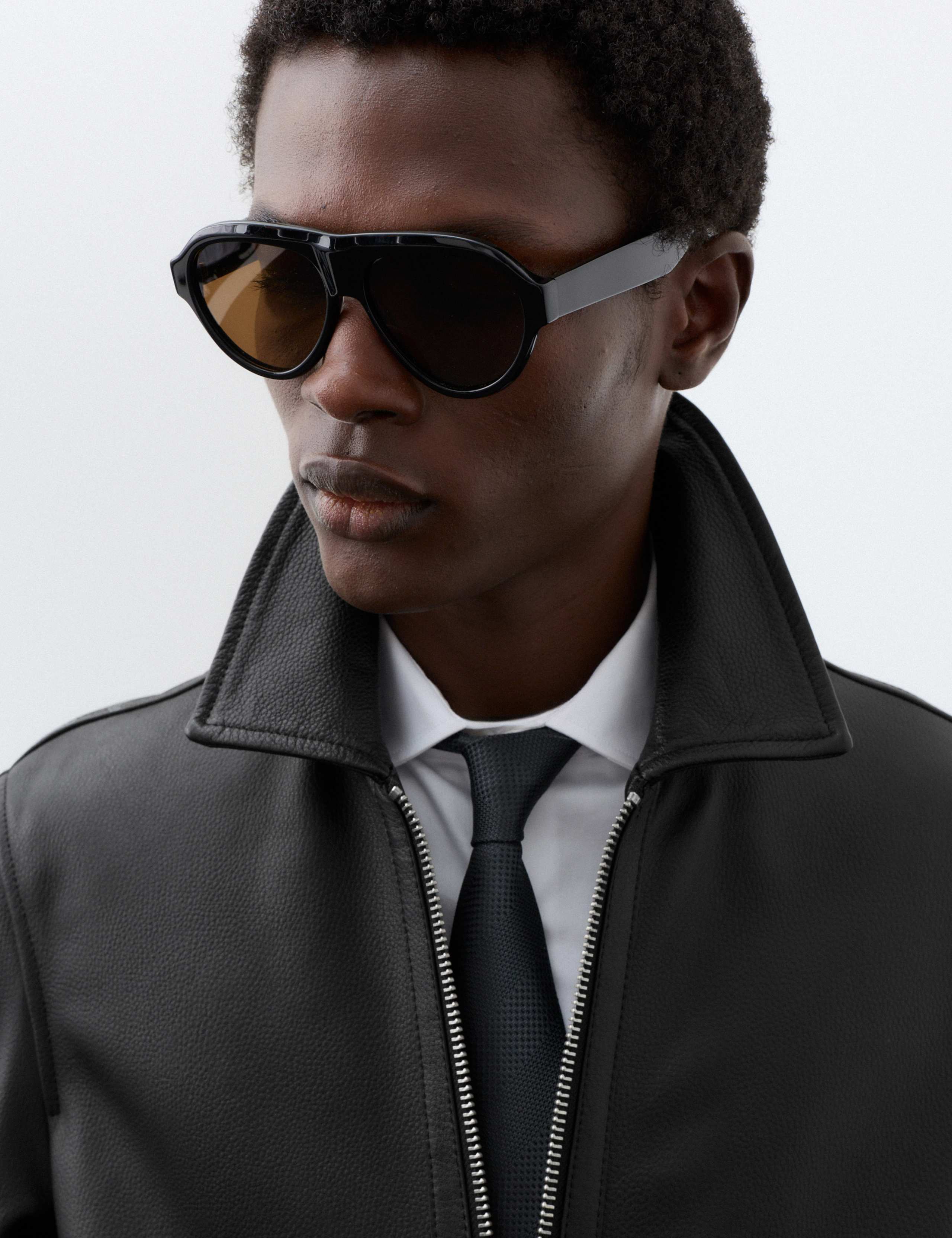 Leather Harrington Jacket 8 of 9