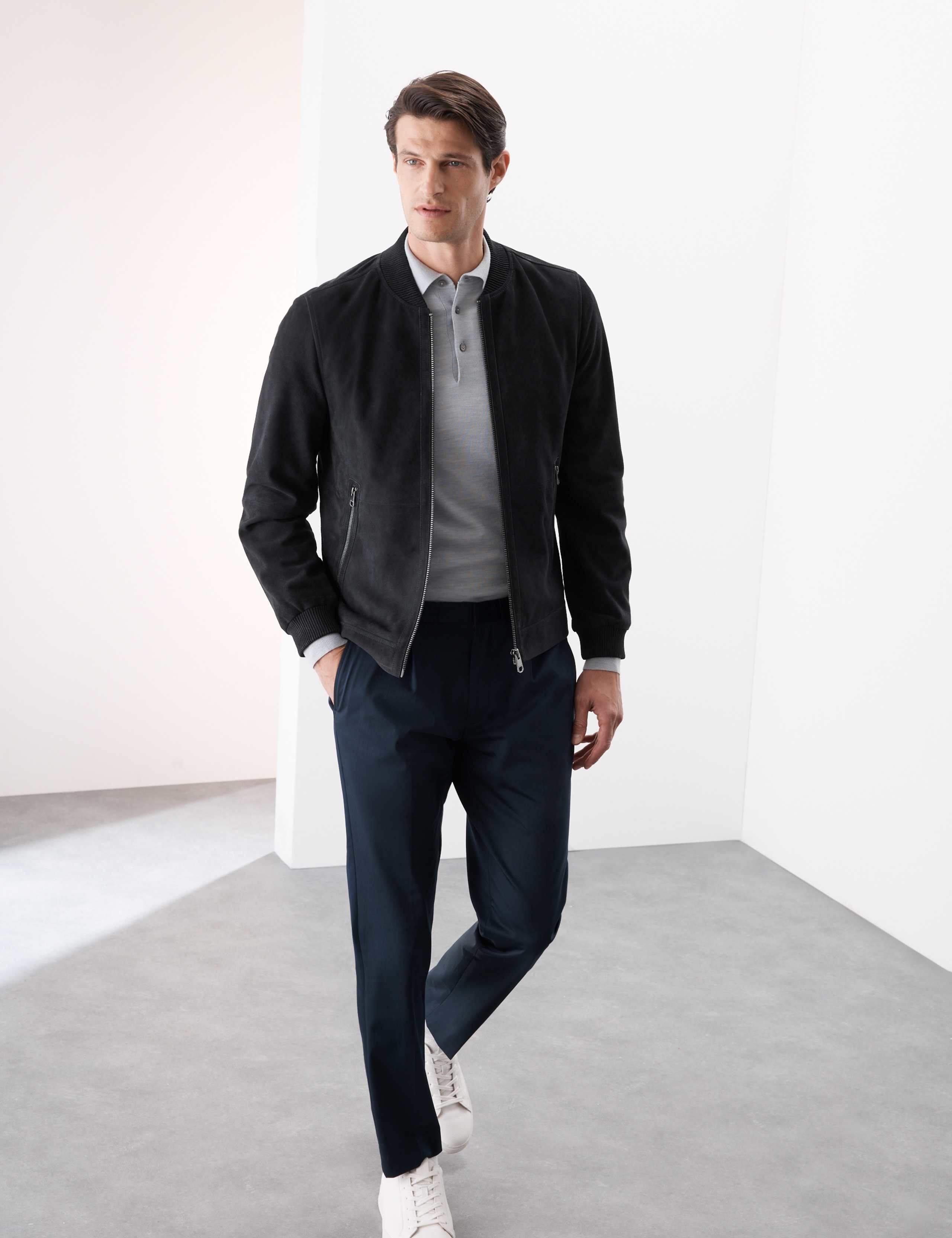 Suede Bomber Jacket 4 of 8