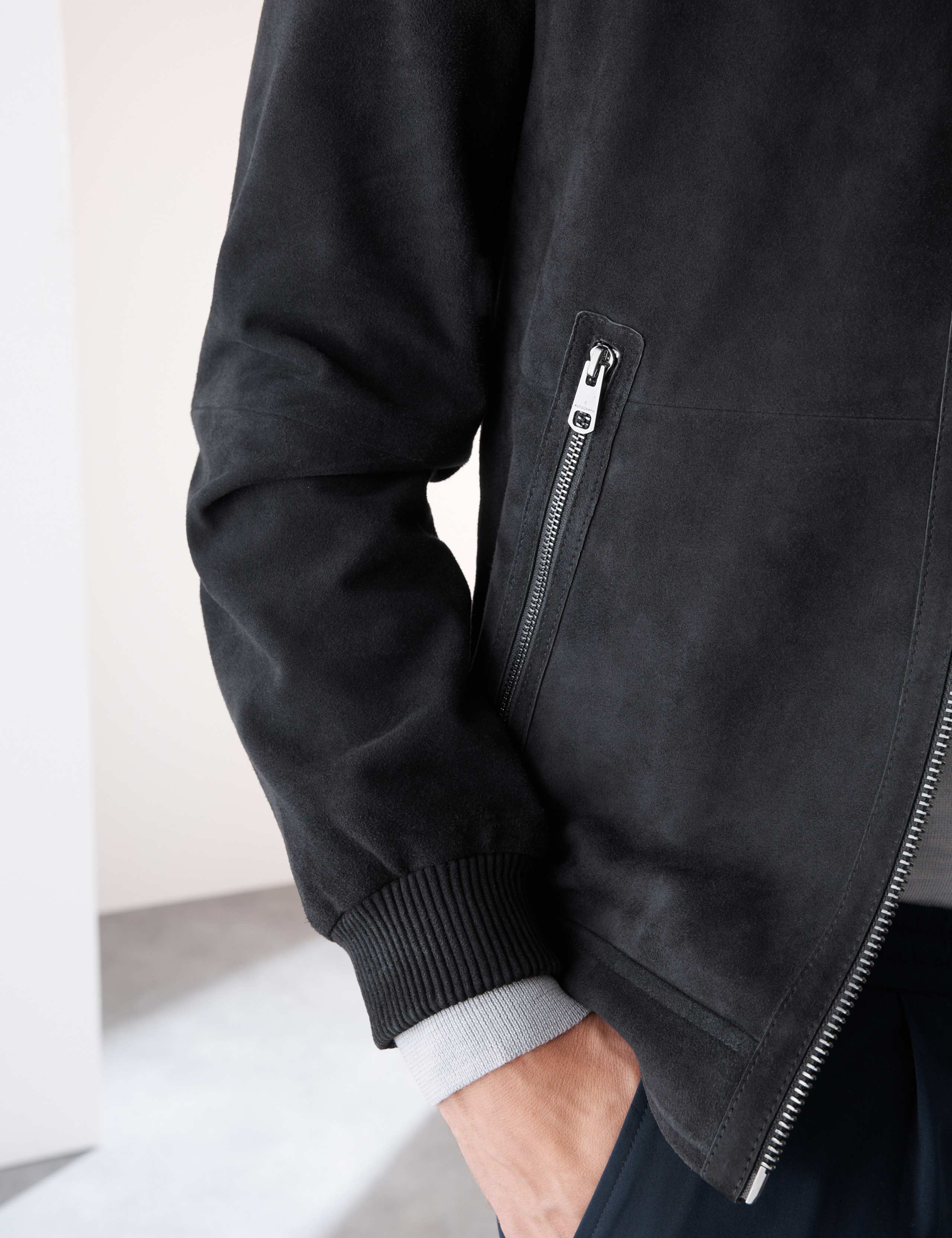 Suede Bomber Jacket 6 of 8