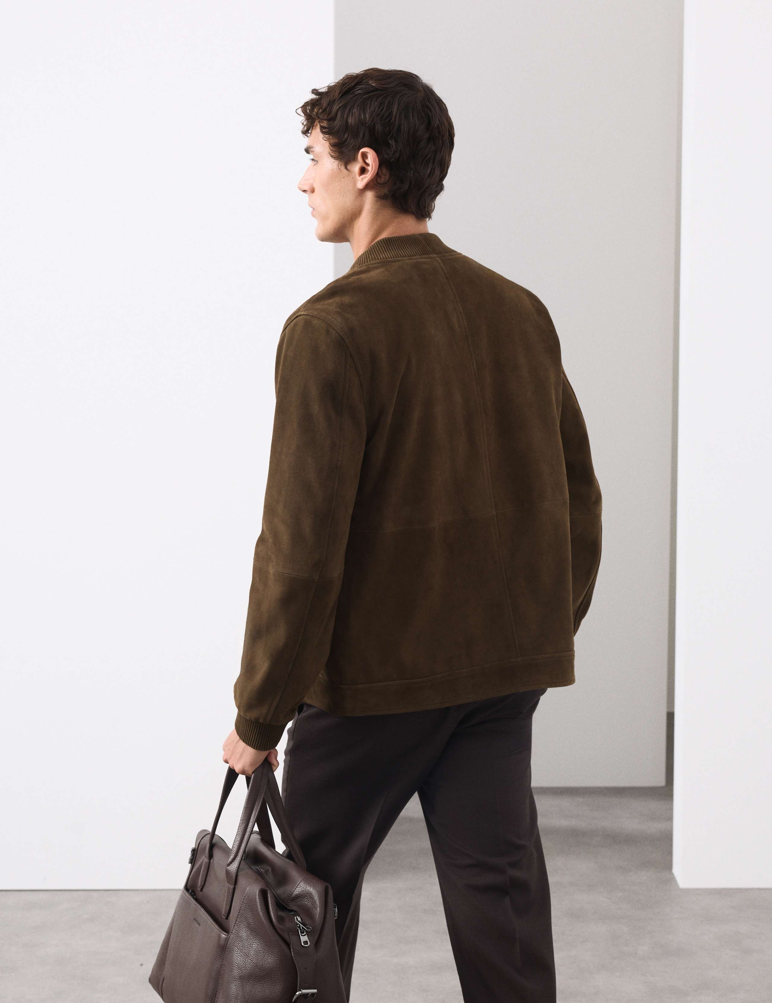 Suede Bomber Jacket 3 of 7