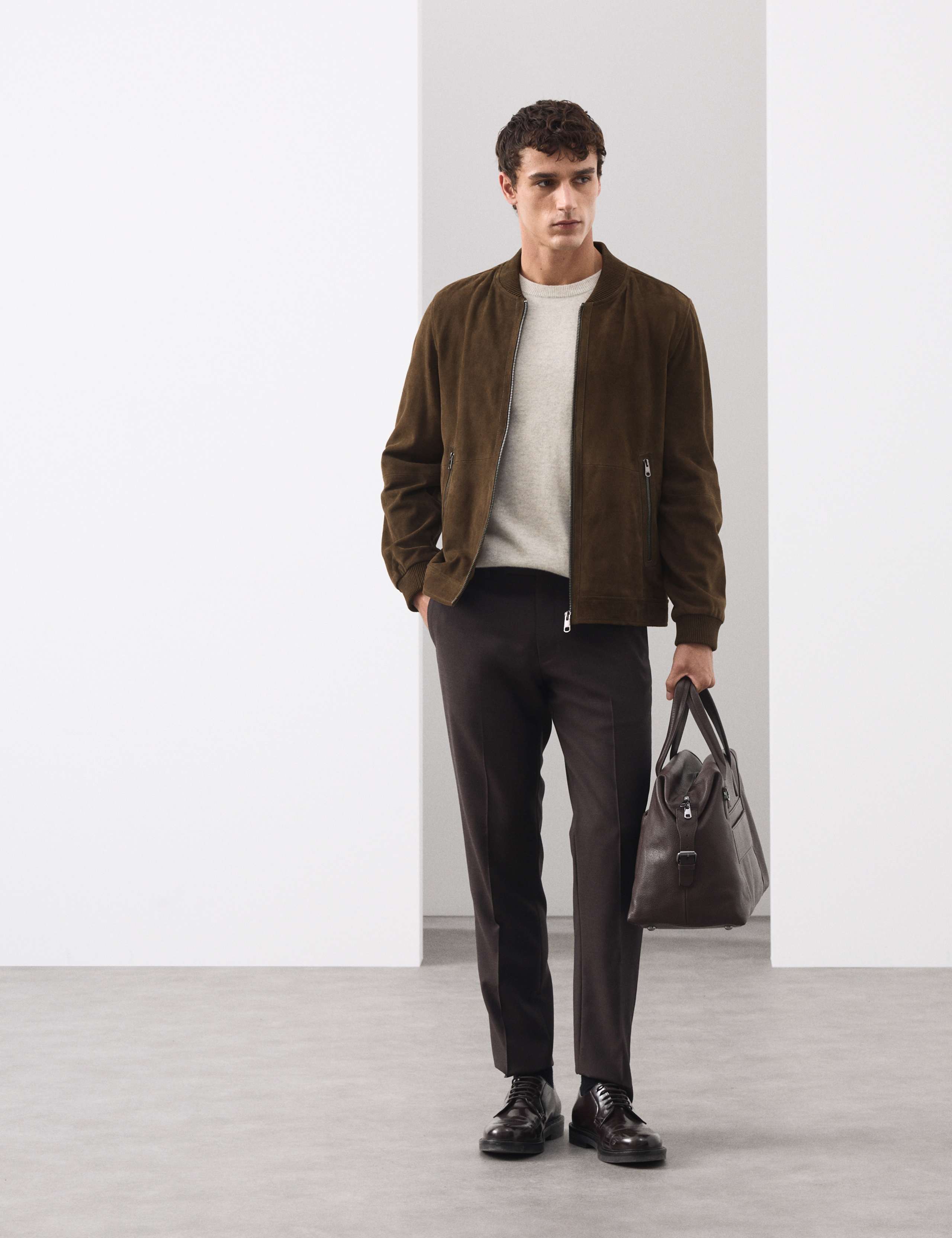 Suede Bomber Jacket 5 of 7