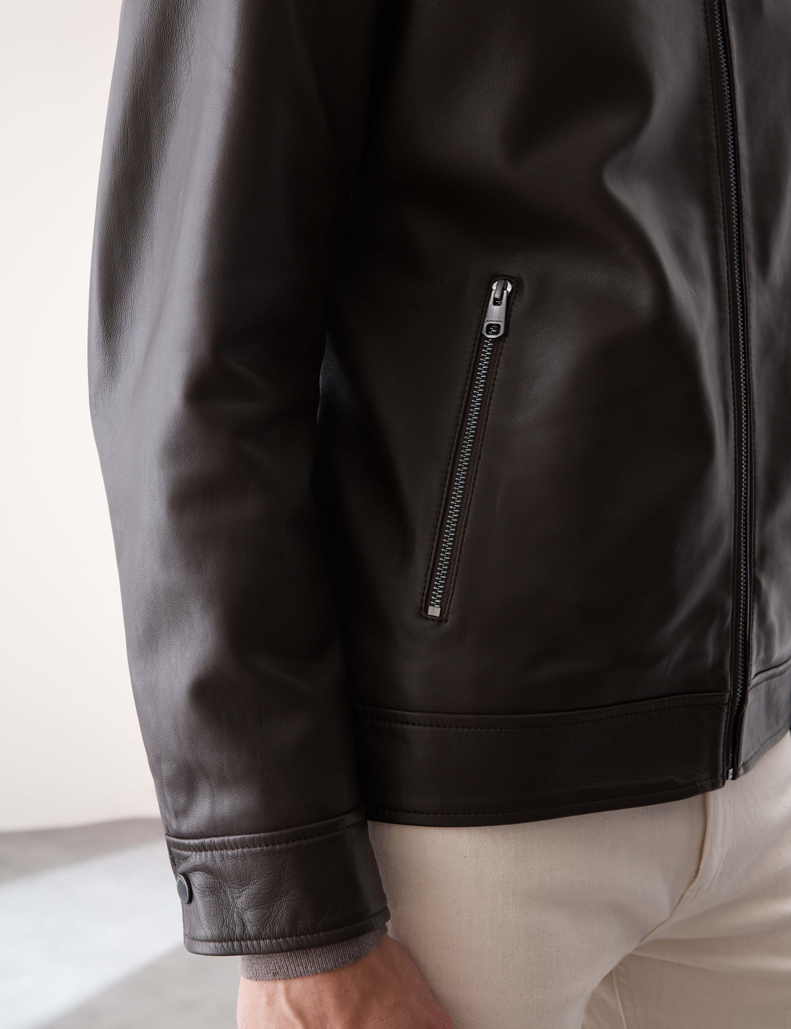 Leather Harrington Jacket 6 of 8