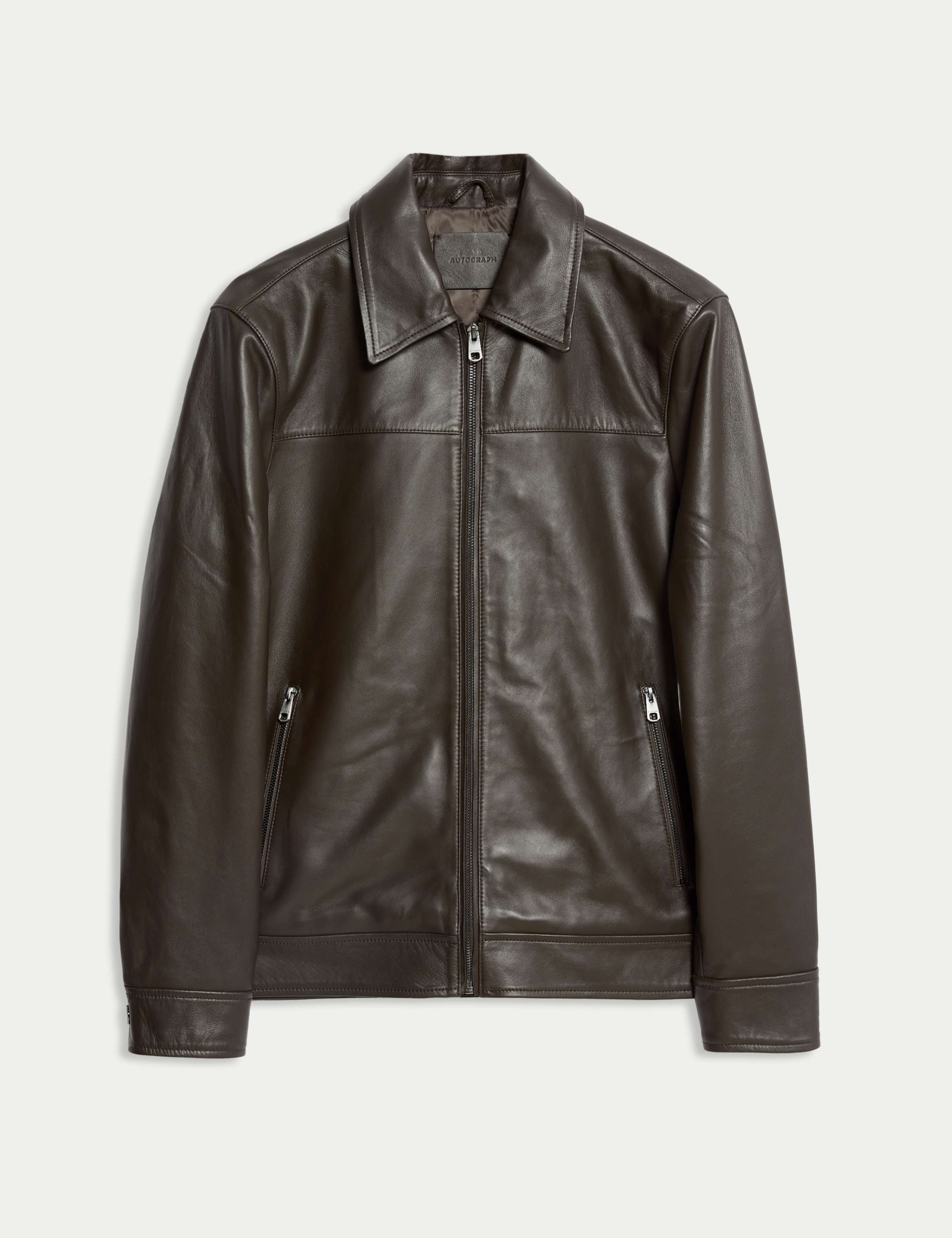 Leather Harrington Jacket 2 of 8