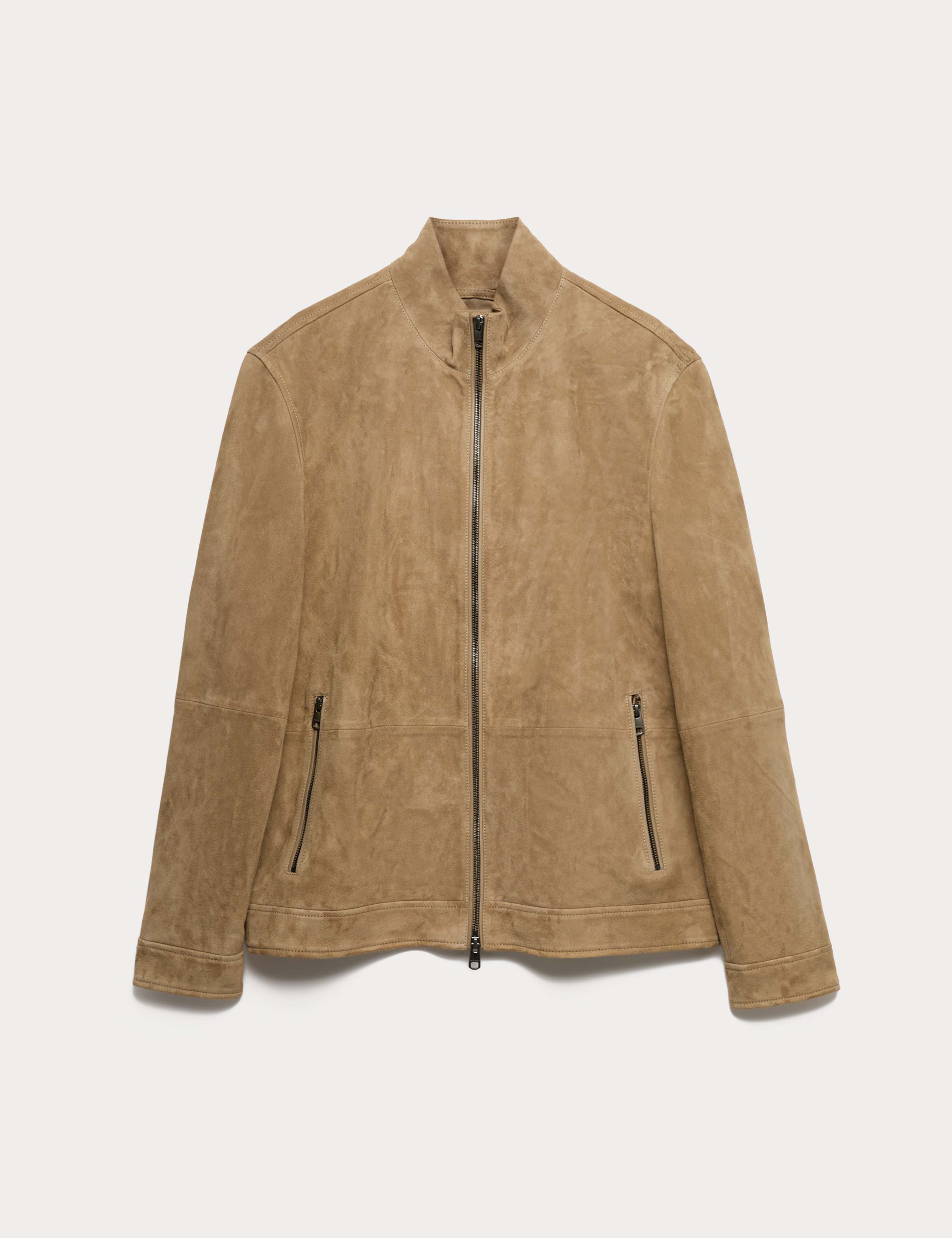 Cashmere Suede Funnel Neck Jacket 1 of 1