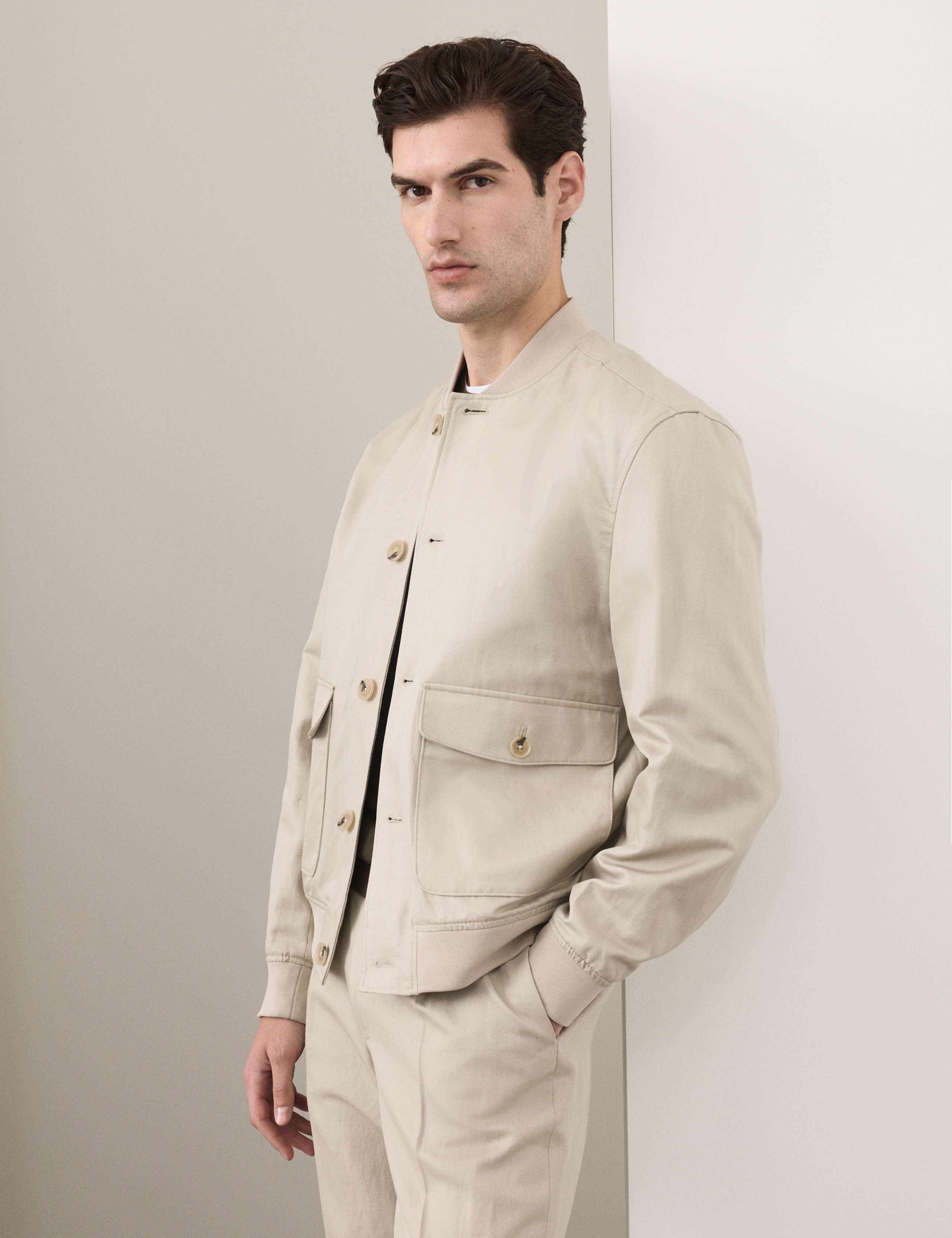 Cotton Linen Blend Bomber 7 of 7