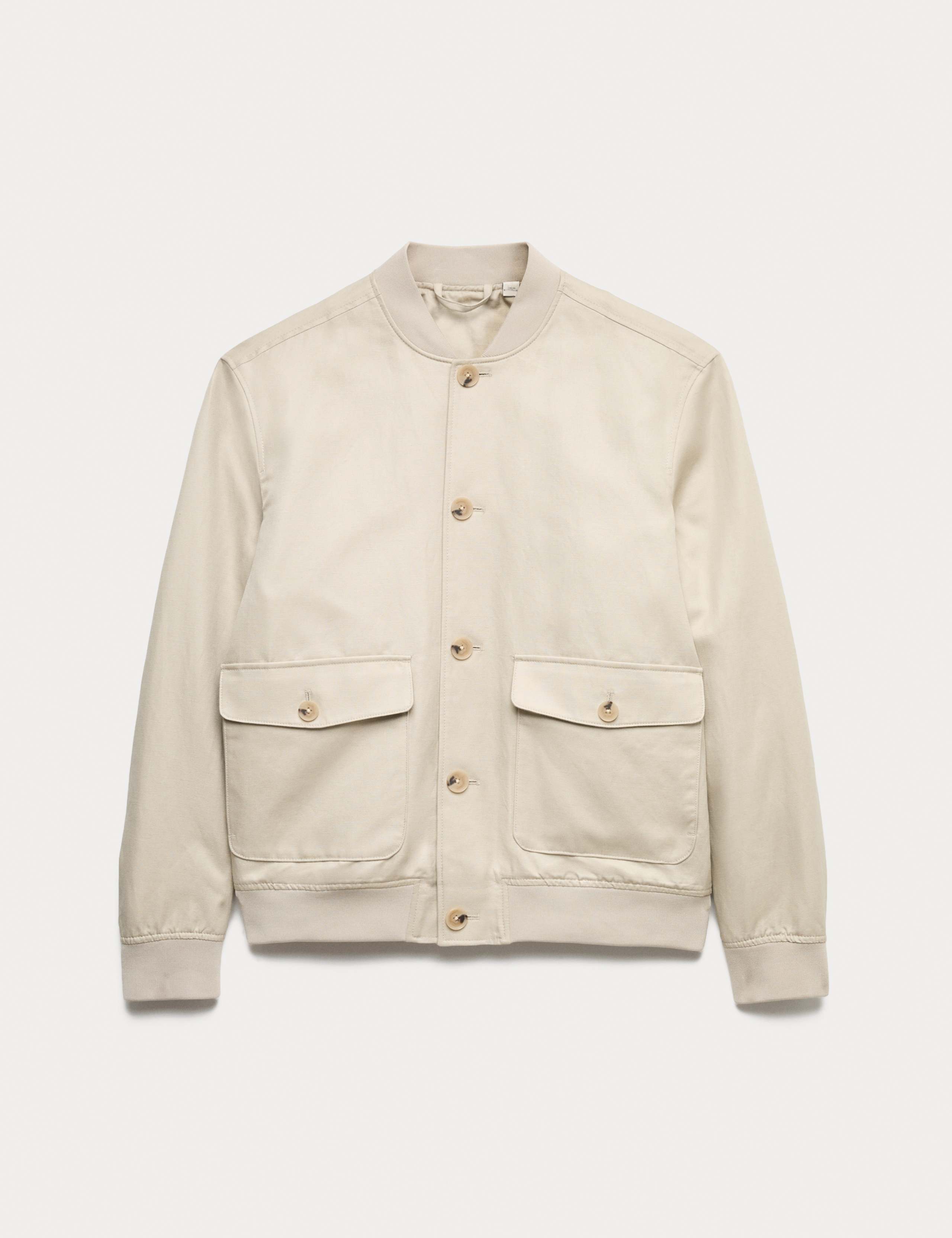 Cotton Linen Blend Bomber 2 of 7