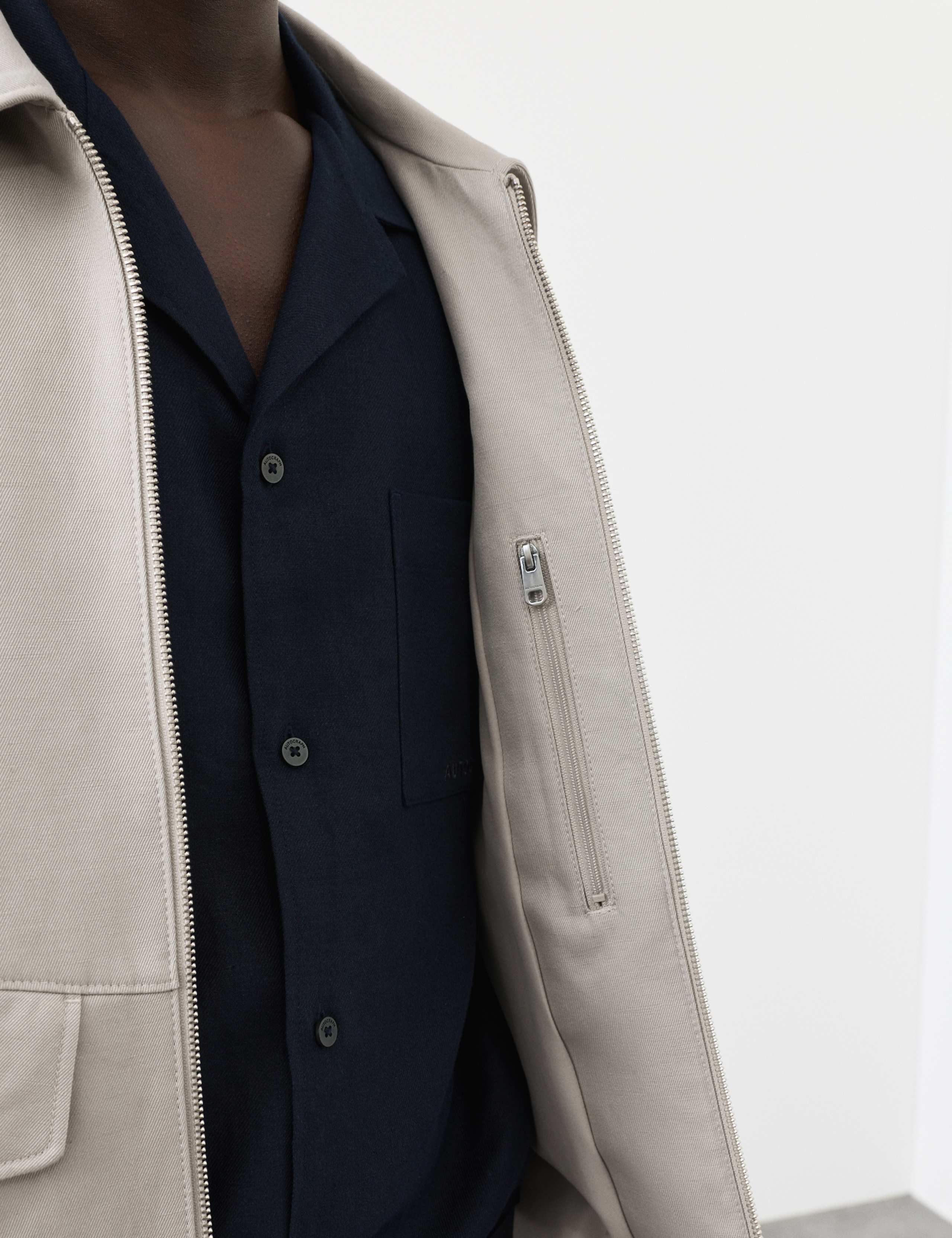 Cotton Rich Harrington Jacket with Linen 7 of 7
