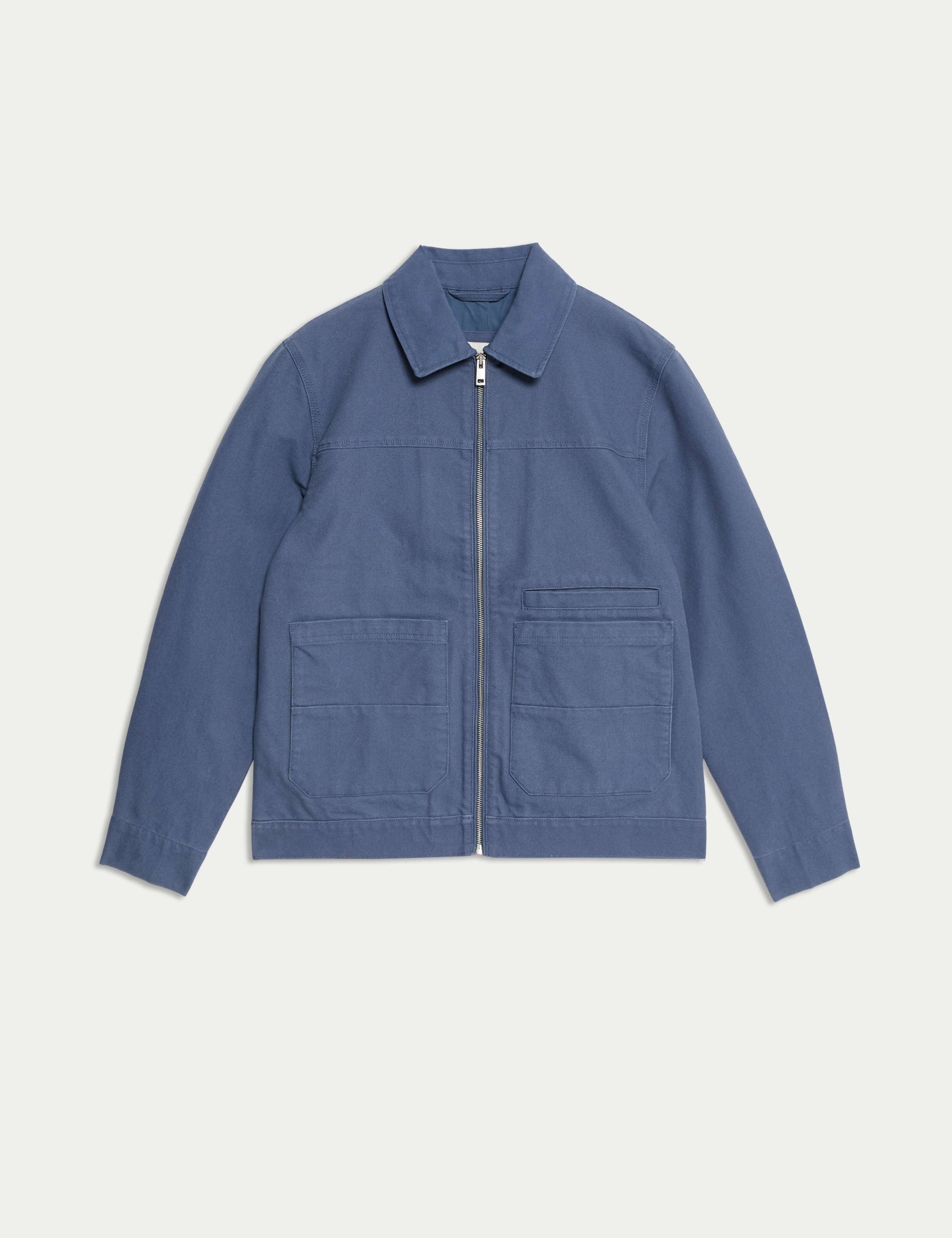 Cotton Rich Canvas Harrington Jacket 2 of 7