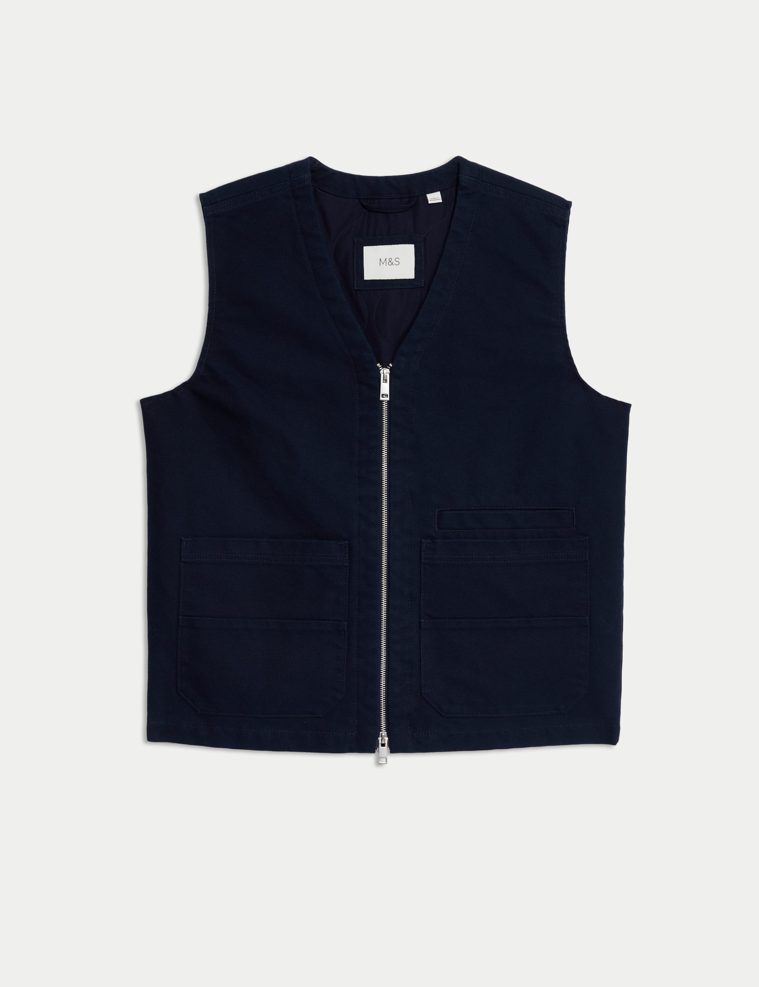 Padded Cotton Rich Canvas Gilet 2 of 7