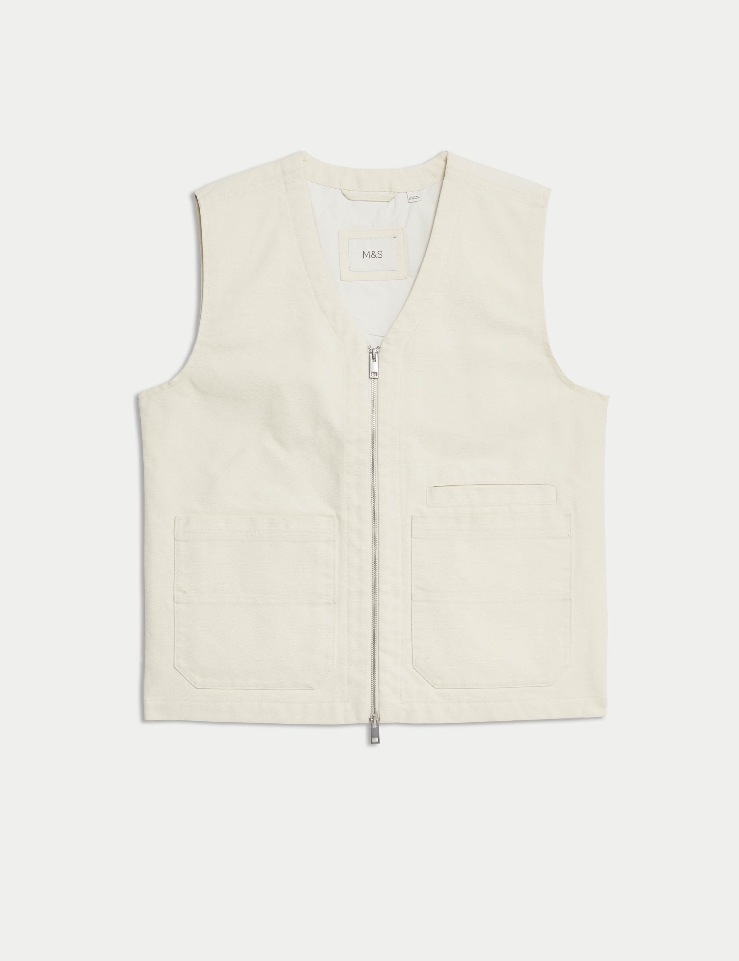 Padded Cotton Rich Canvas Gilet 2 of 6