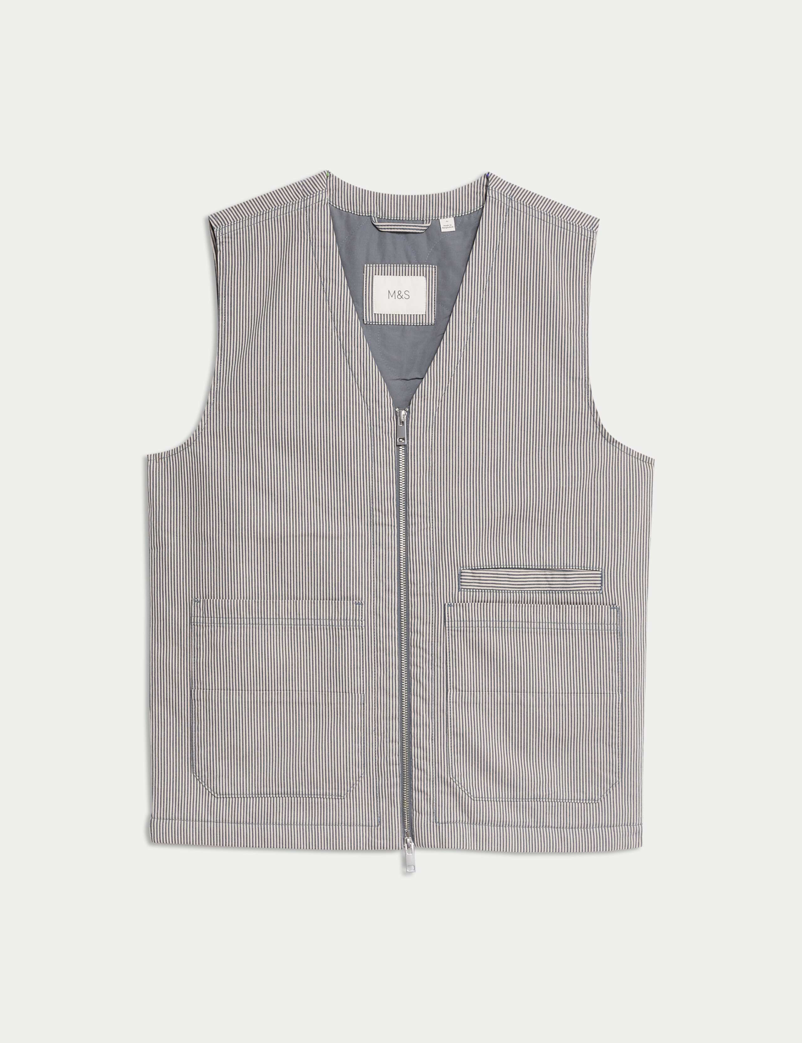 Padded Cotton Rich Canvas Gilet 2 of 6
