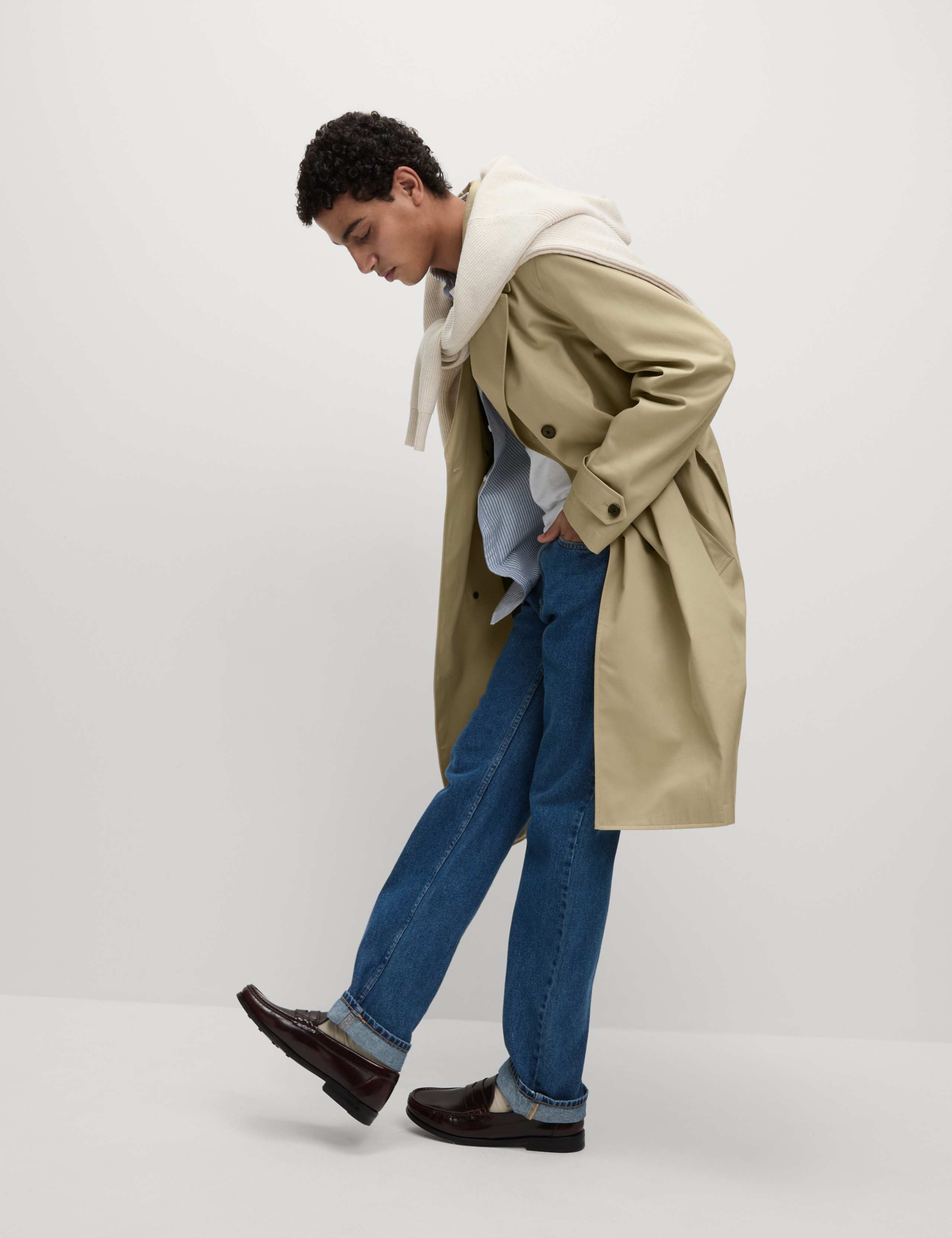 Cotton Lyocell Blend Trench 6 of 8