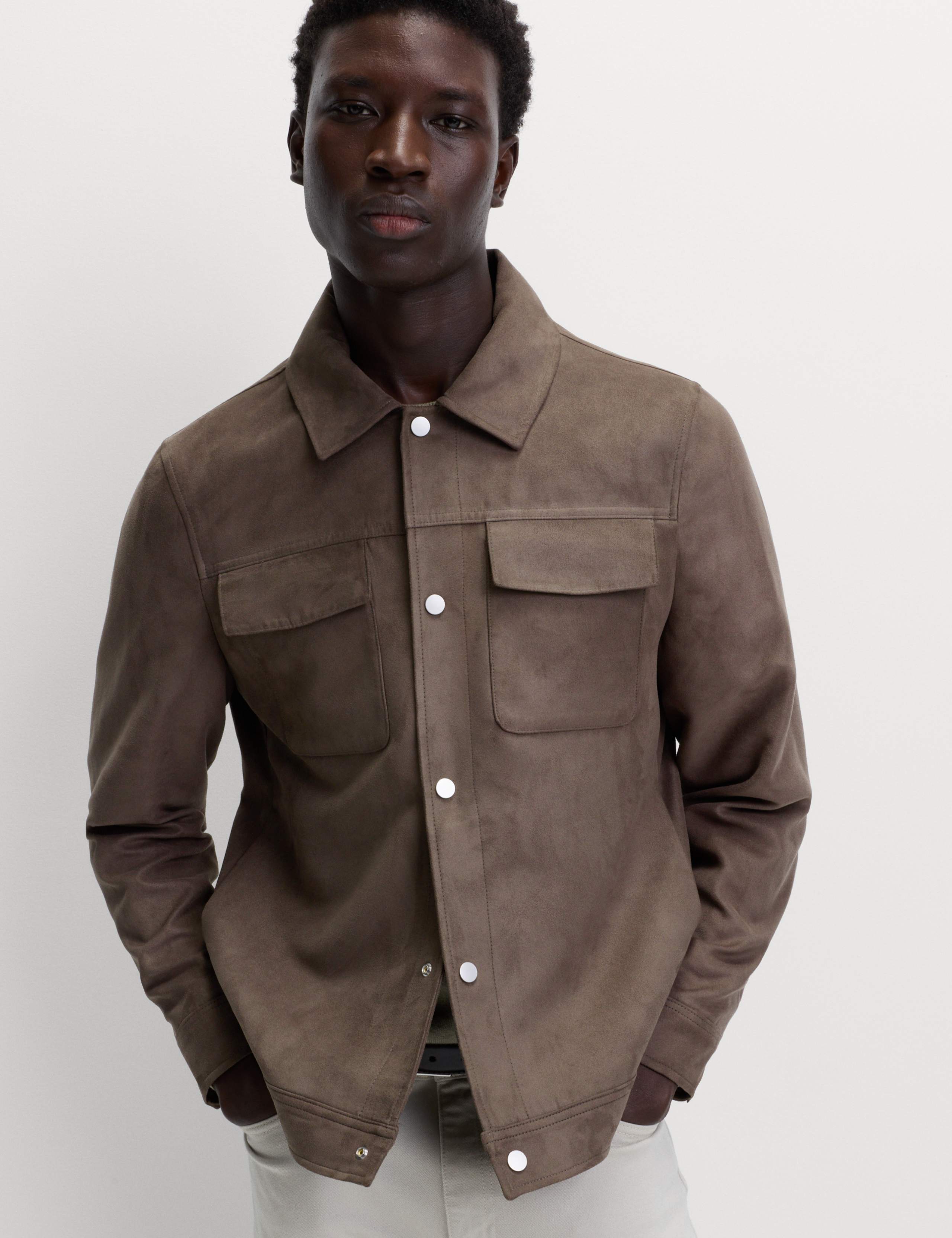Faux Suede Trucker Jacket 5 of 7