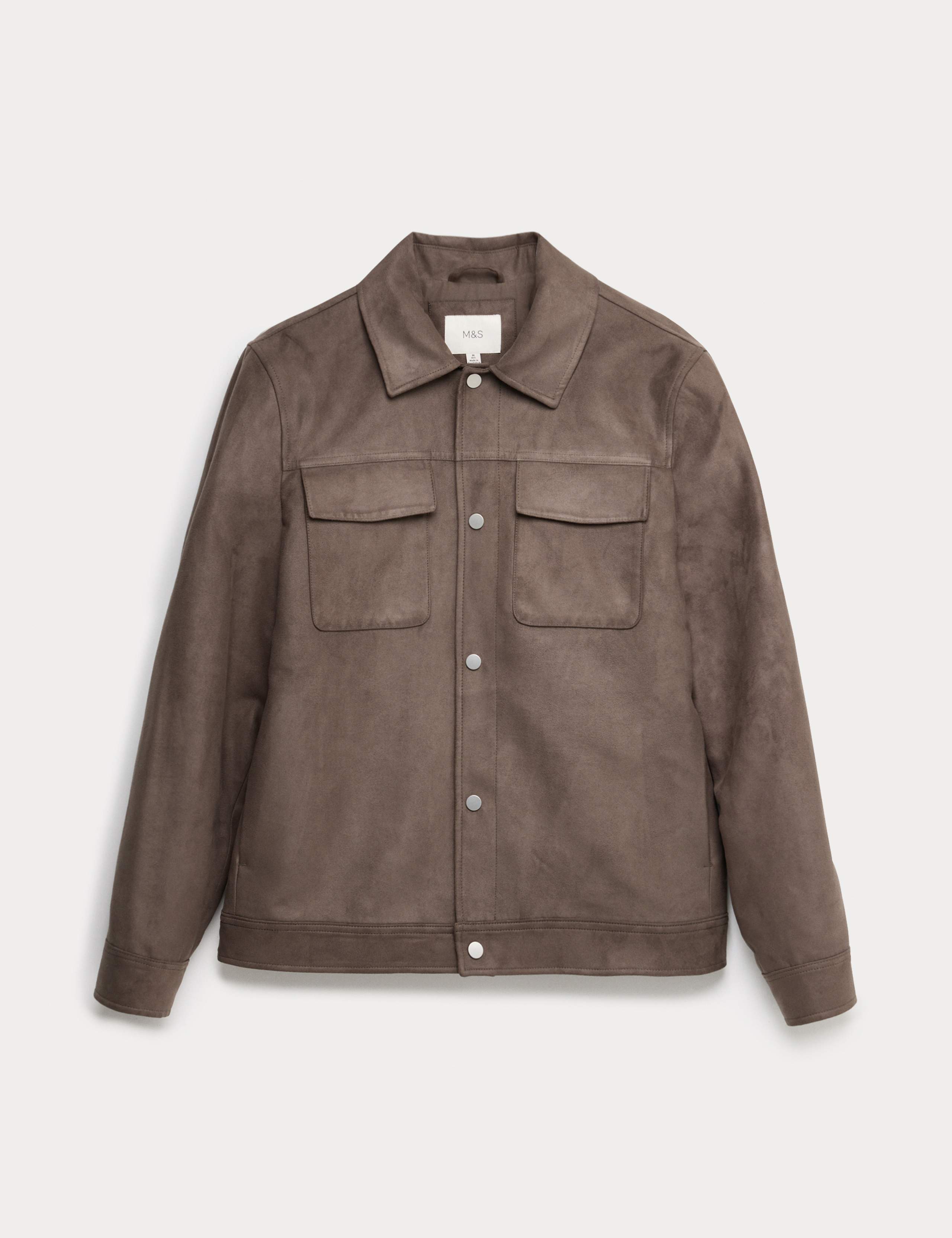 Faux Suede Trucker Jacket 2 of 7