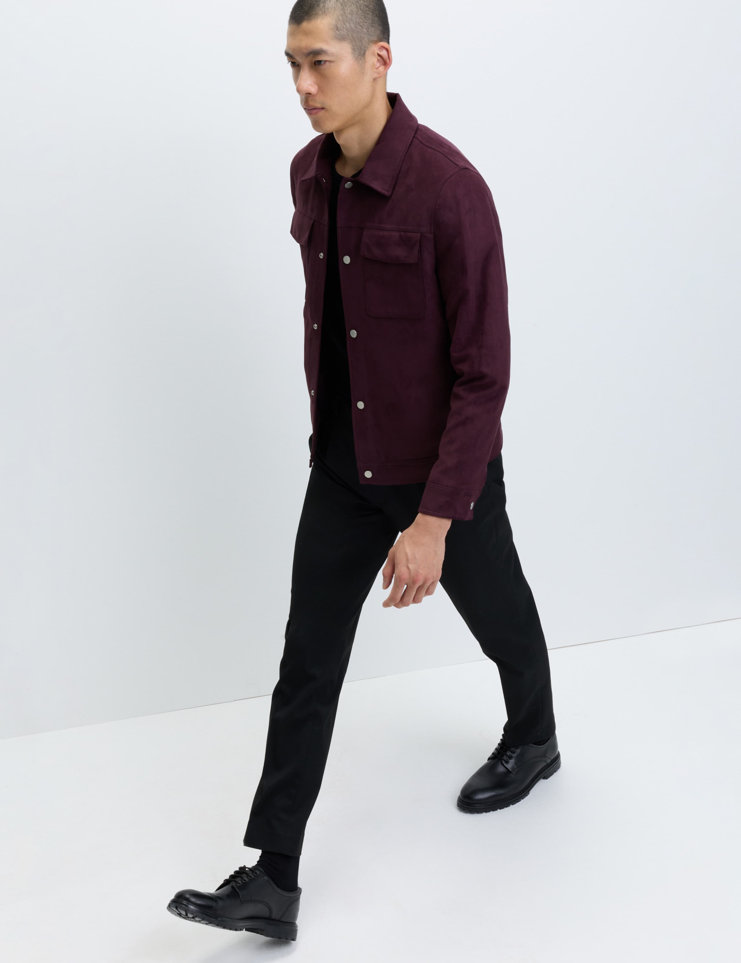 Faux Suede Trucker Jacket 4 of 5