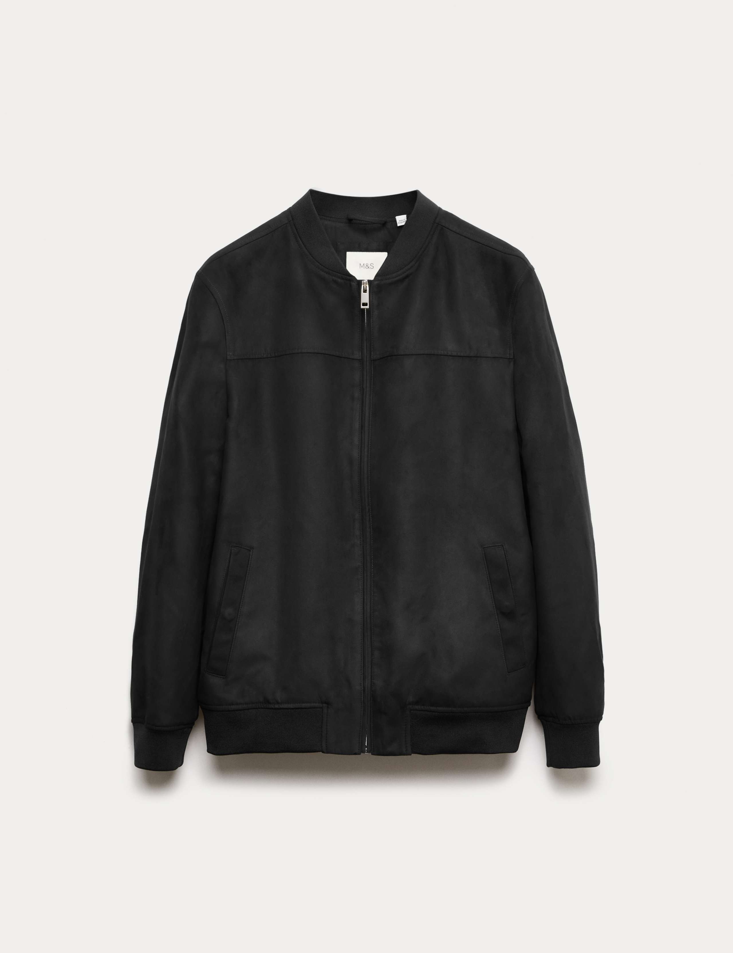 Faux Suede Bomber Jacket 2 of 6