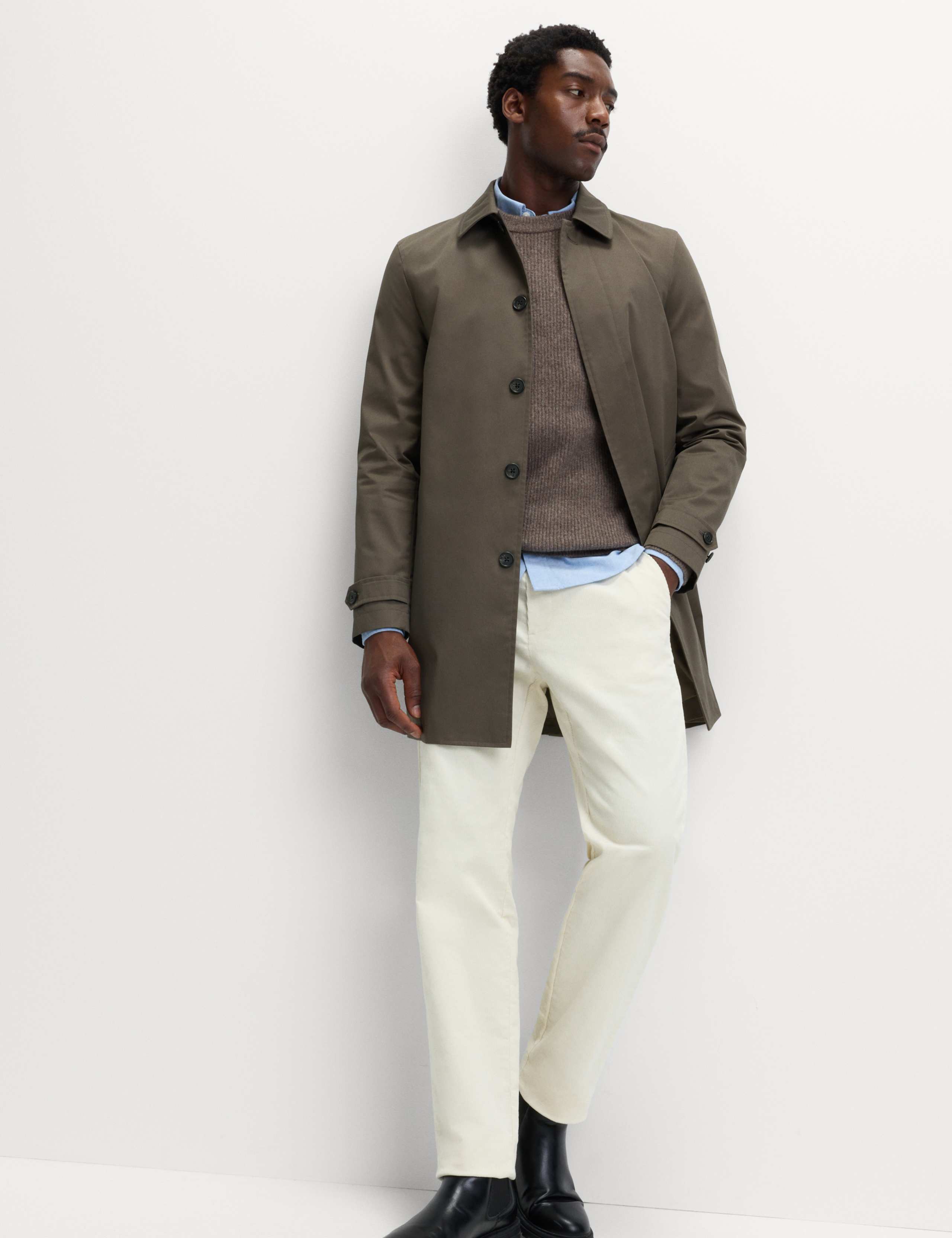 Cotton Blend Car Coat Mac 5 of 8