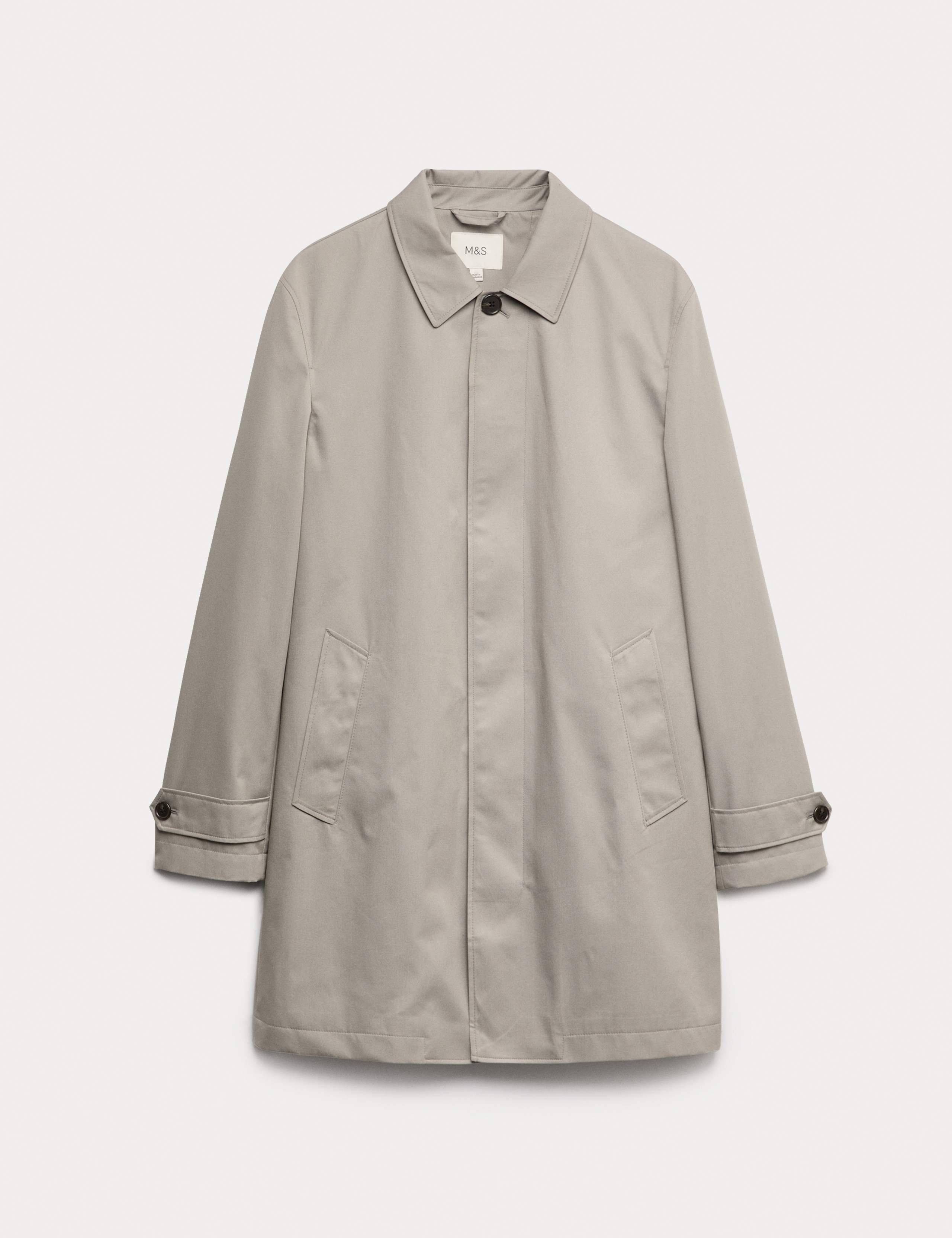 Cotton Blend Car Coat Mac 2 of 6
