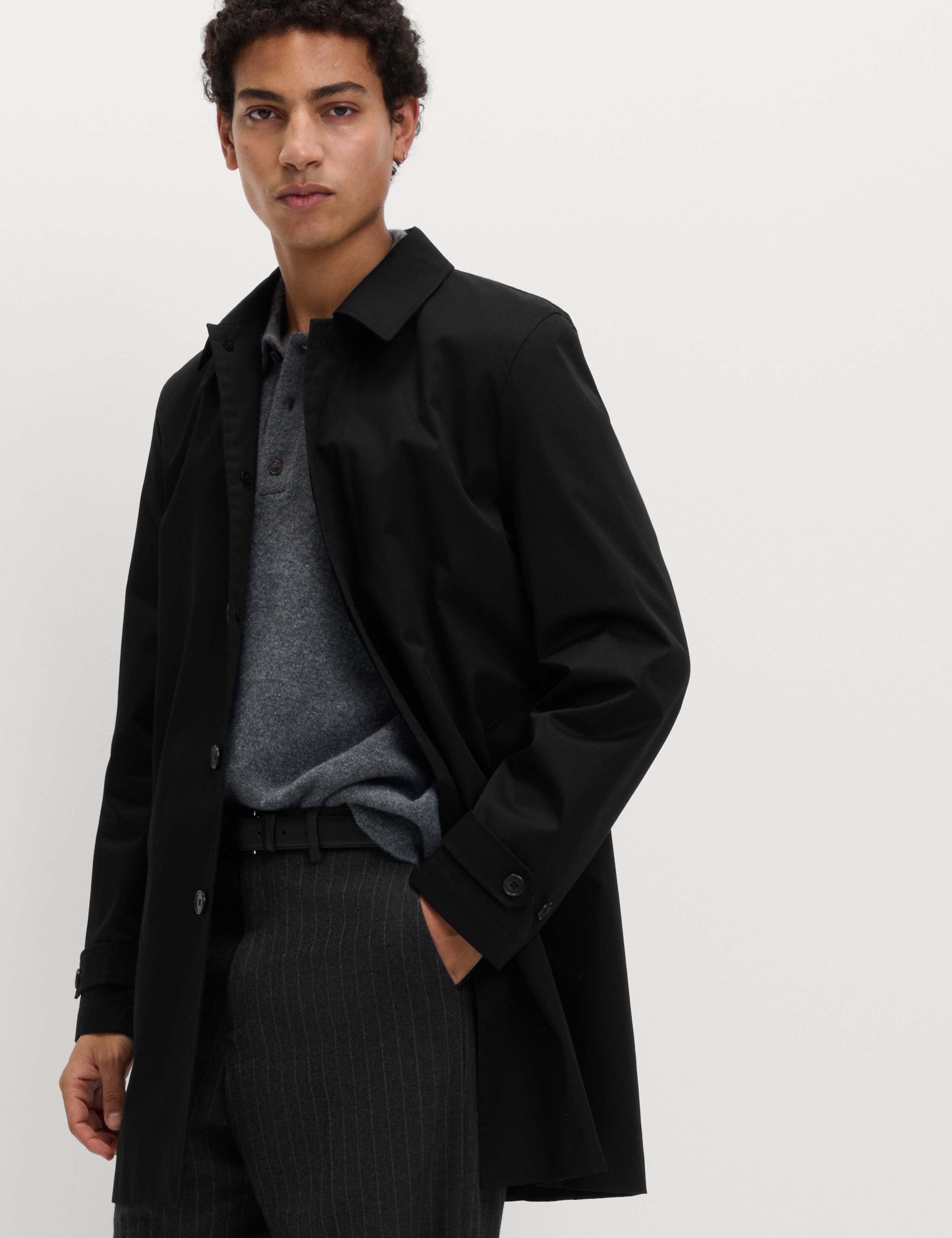 Cotton Blend Car Coat Mac 4 of 6