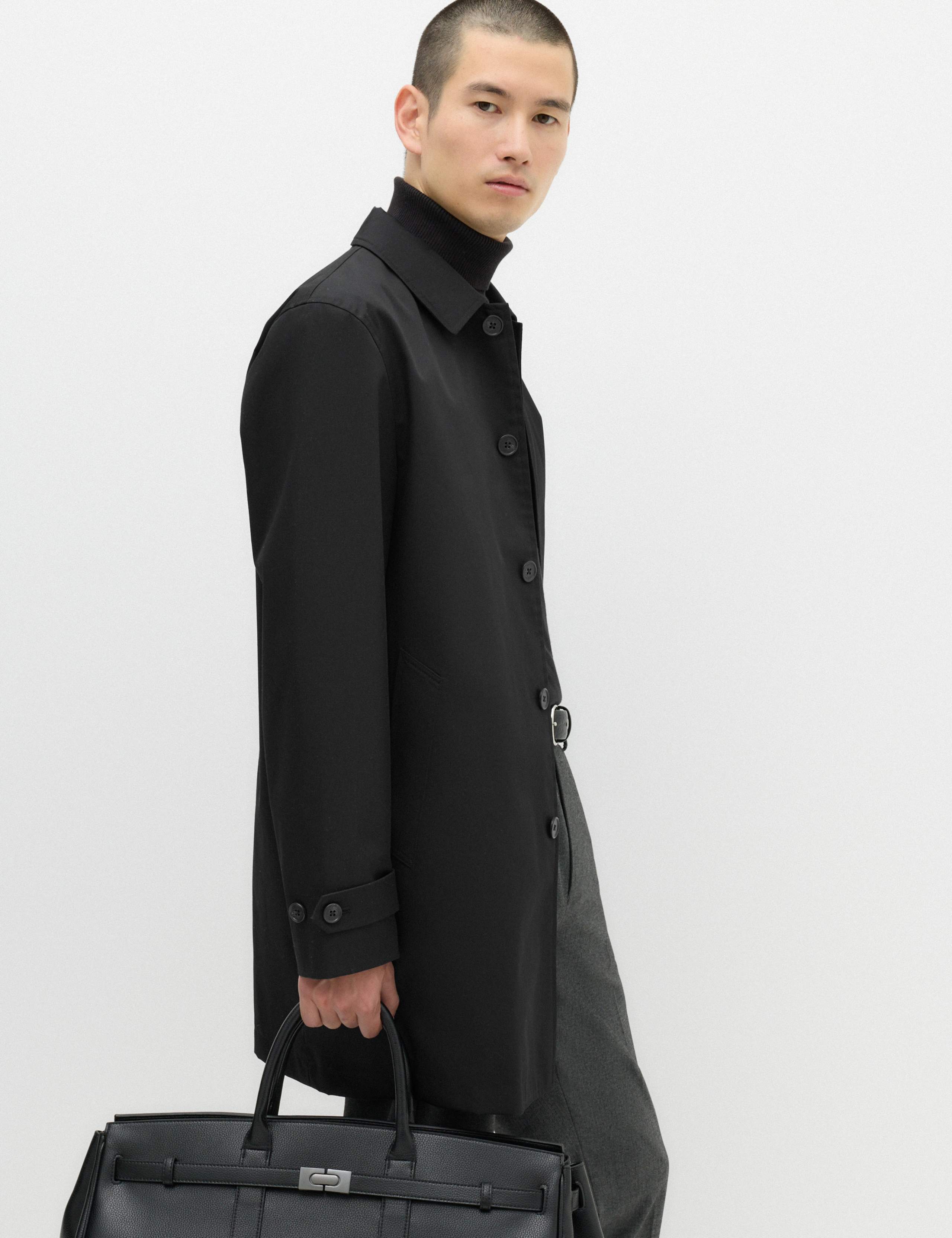 Cotton Blend Car Coat Mac 7 of 8