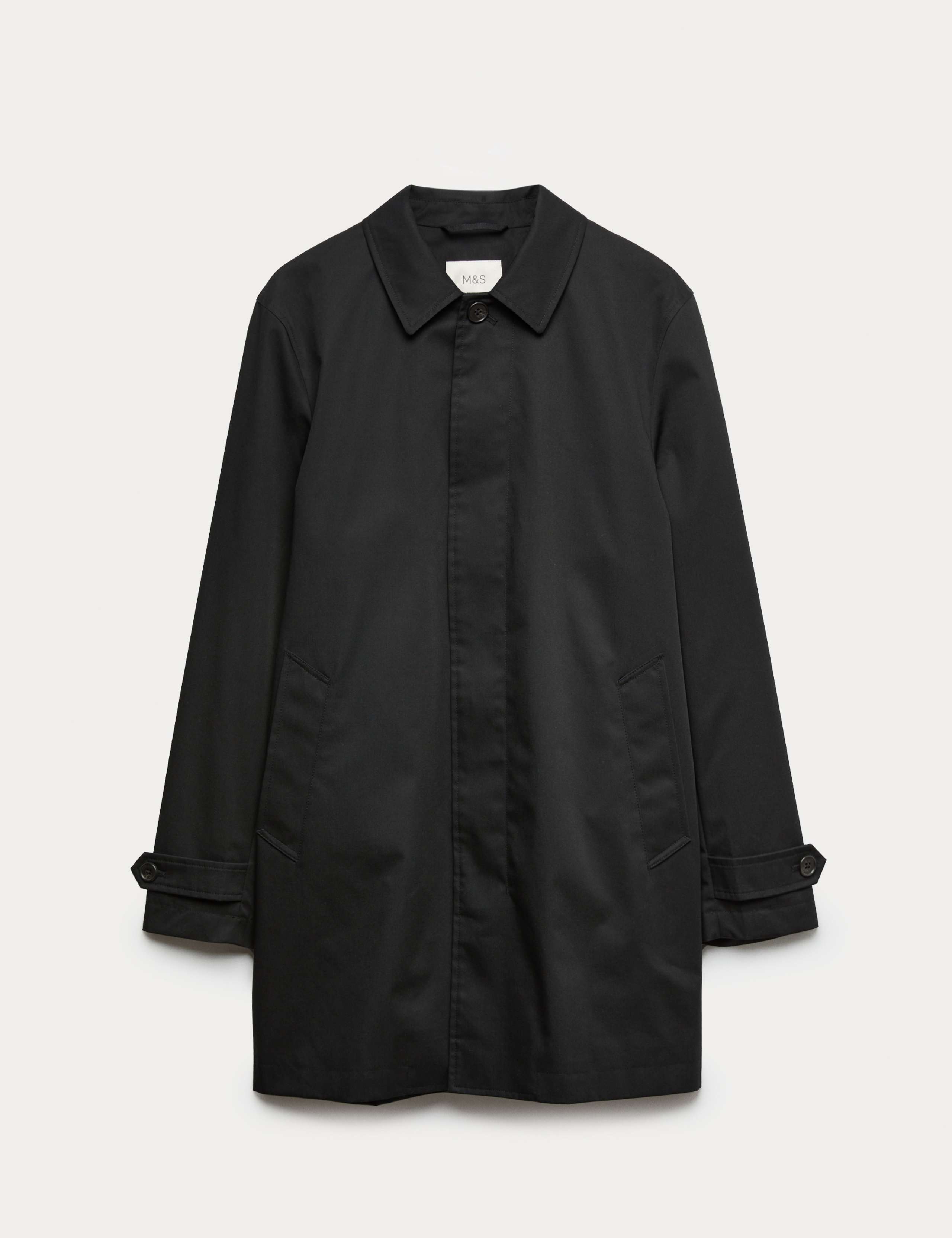 Cotton Blend Car Coat Mac 2 of 6