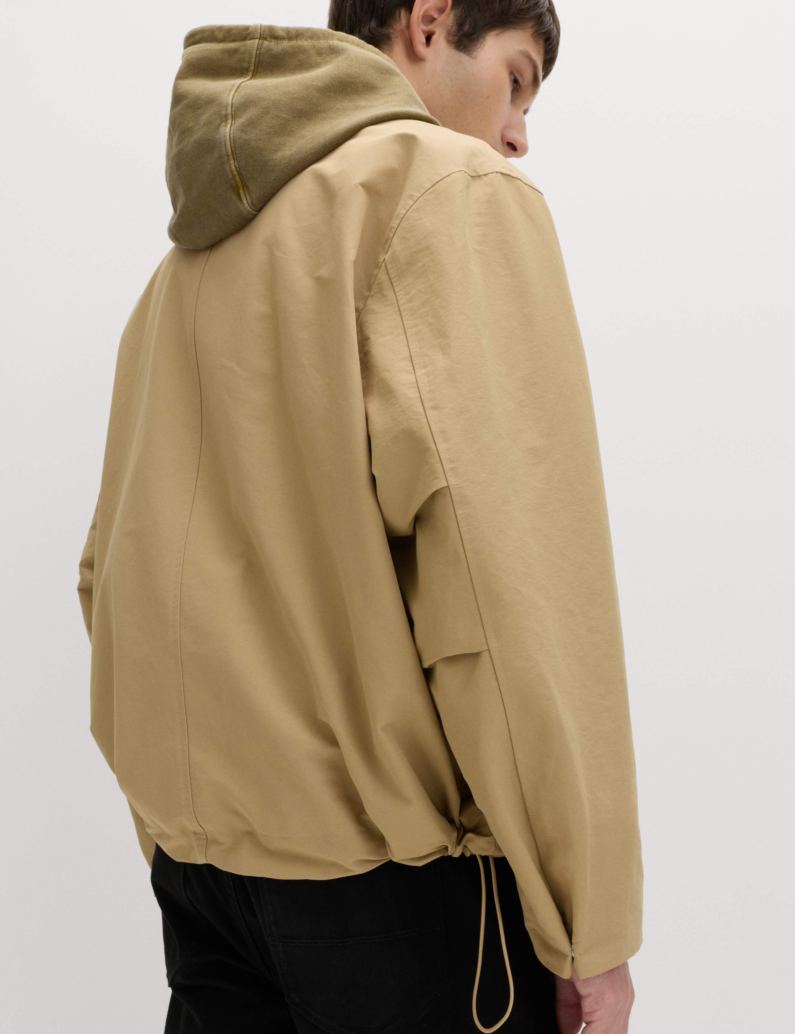 Cotton Rich Boxy Funnel Neck Bomber Jacket 5 of 7