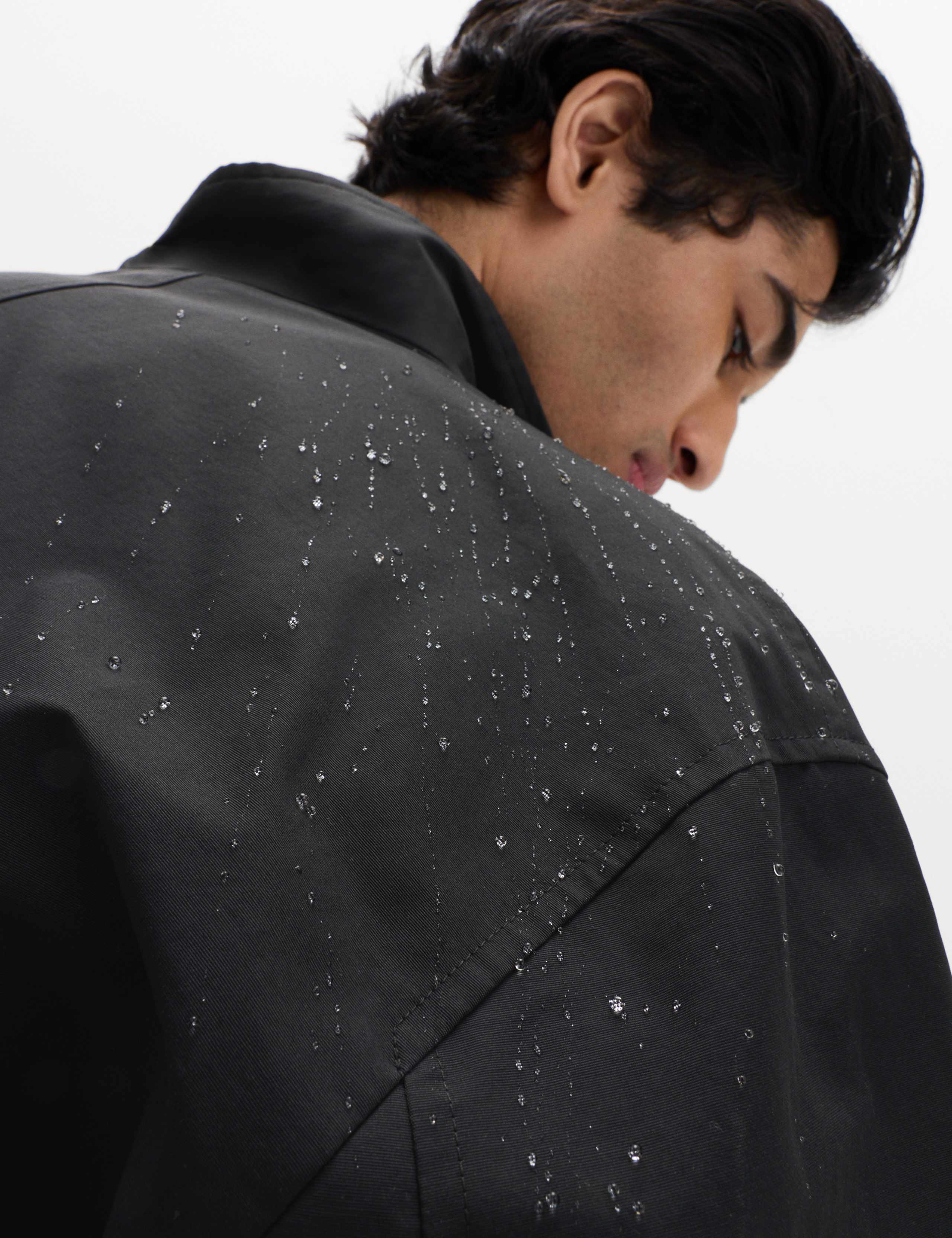 Cotton Rich Boxy Funnel Neck Bomber Jacket 3 of 7