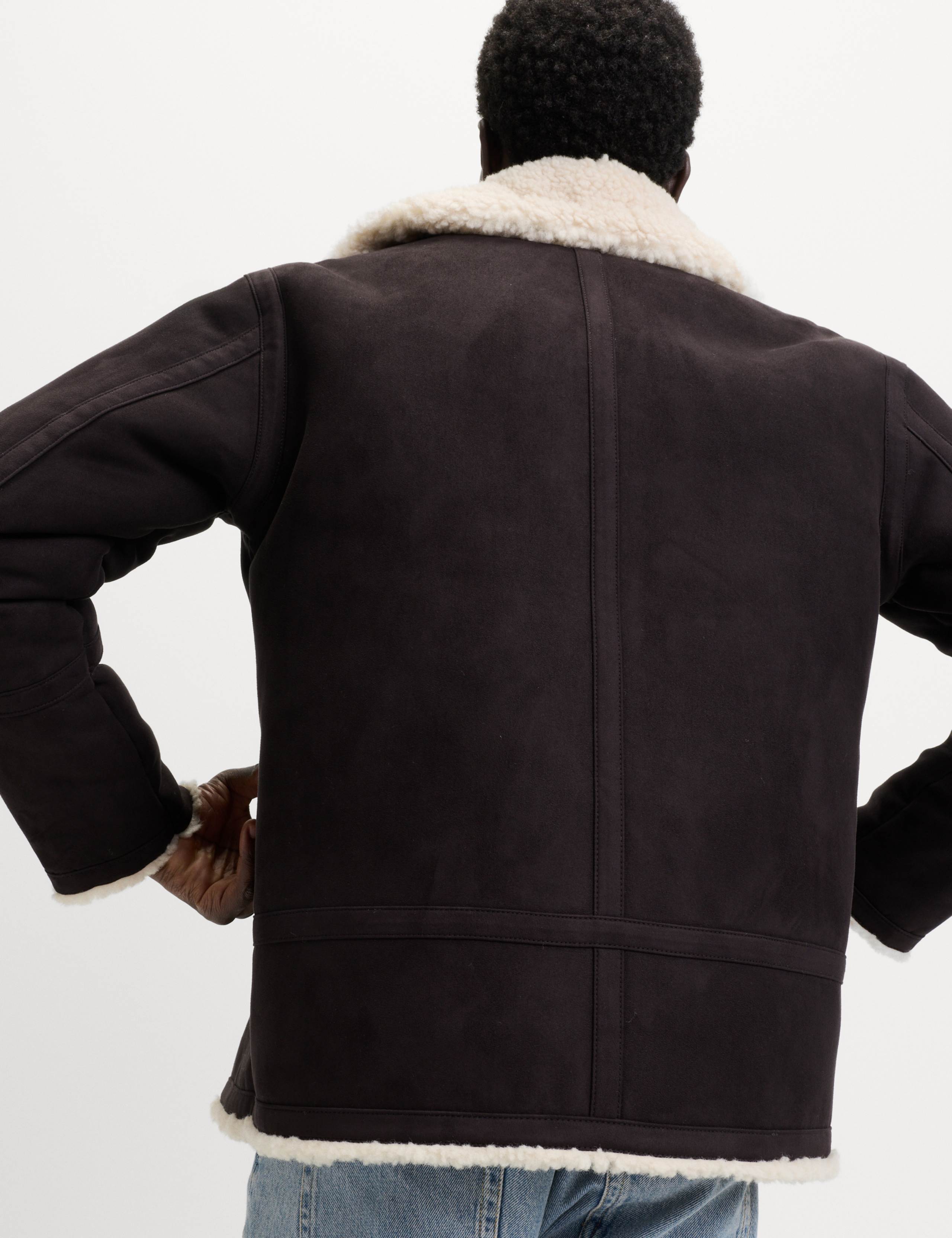 Faux Suede Aviator Jacket 3 of 7