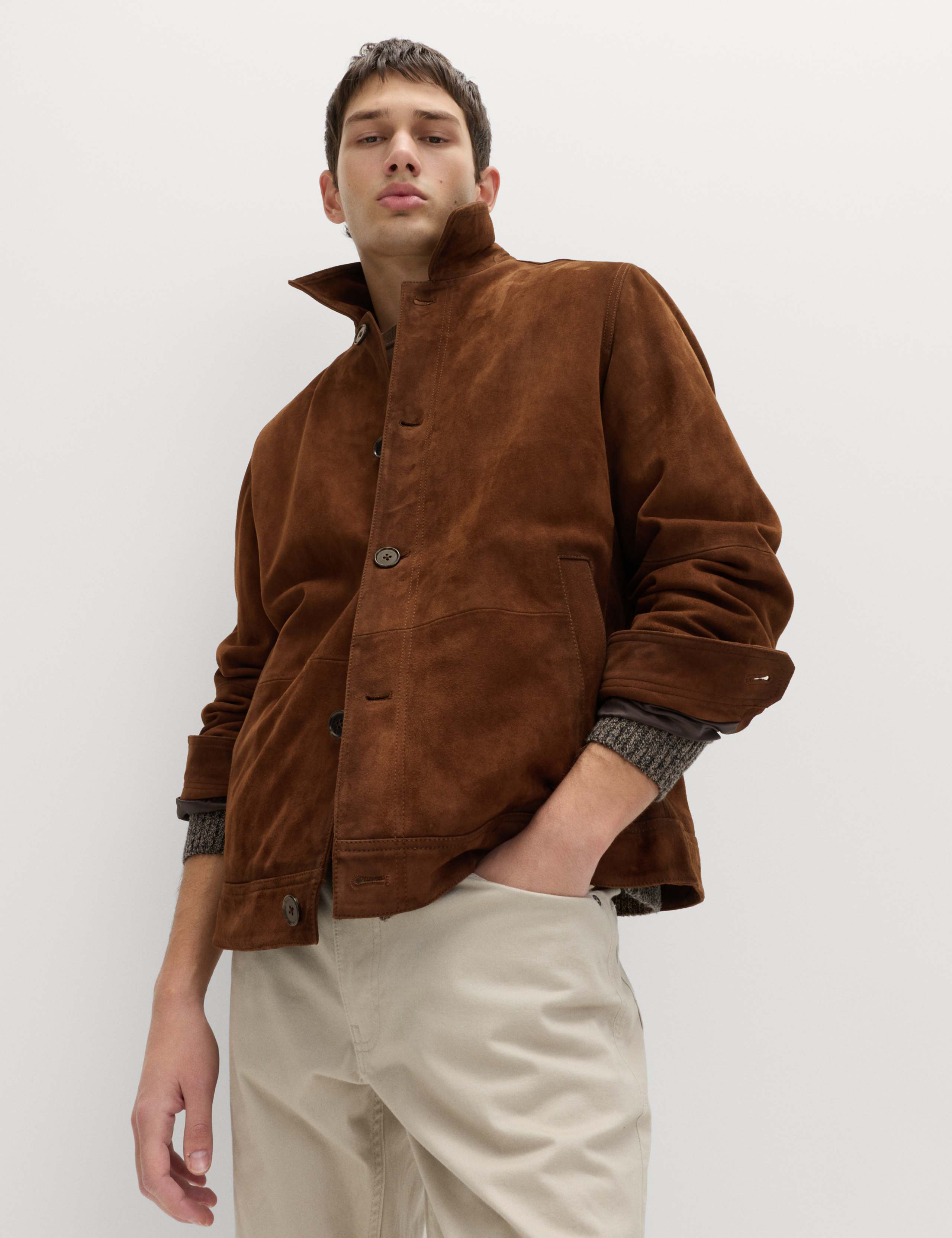 Burnished Suede Chore Jacket 4 of 7