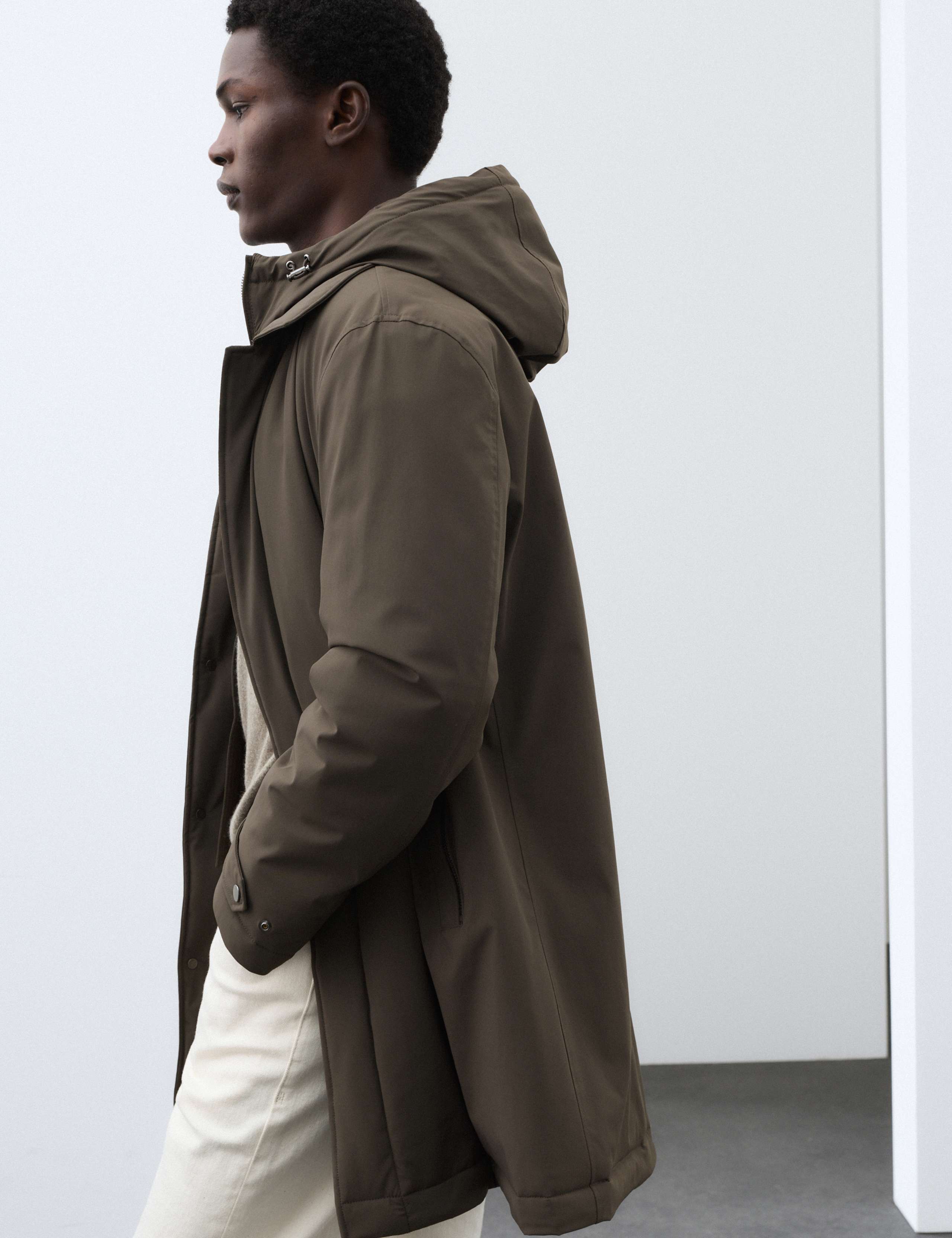 Wadded Hybrid Mac With Removable Hood 4 of 7