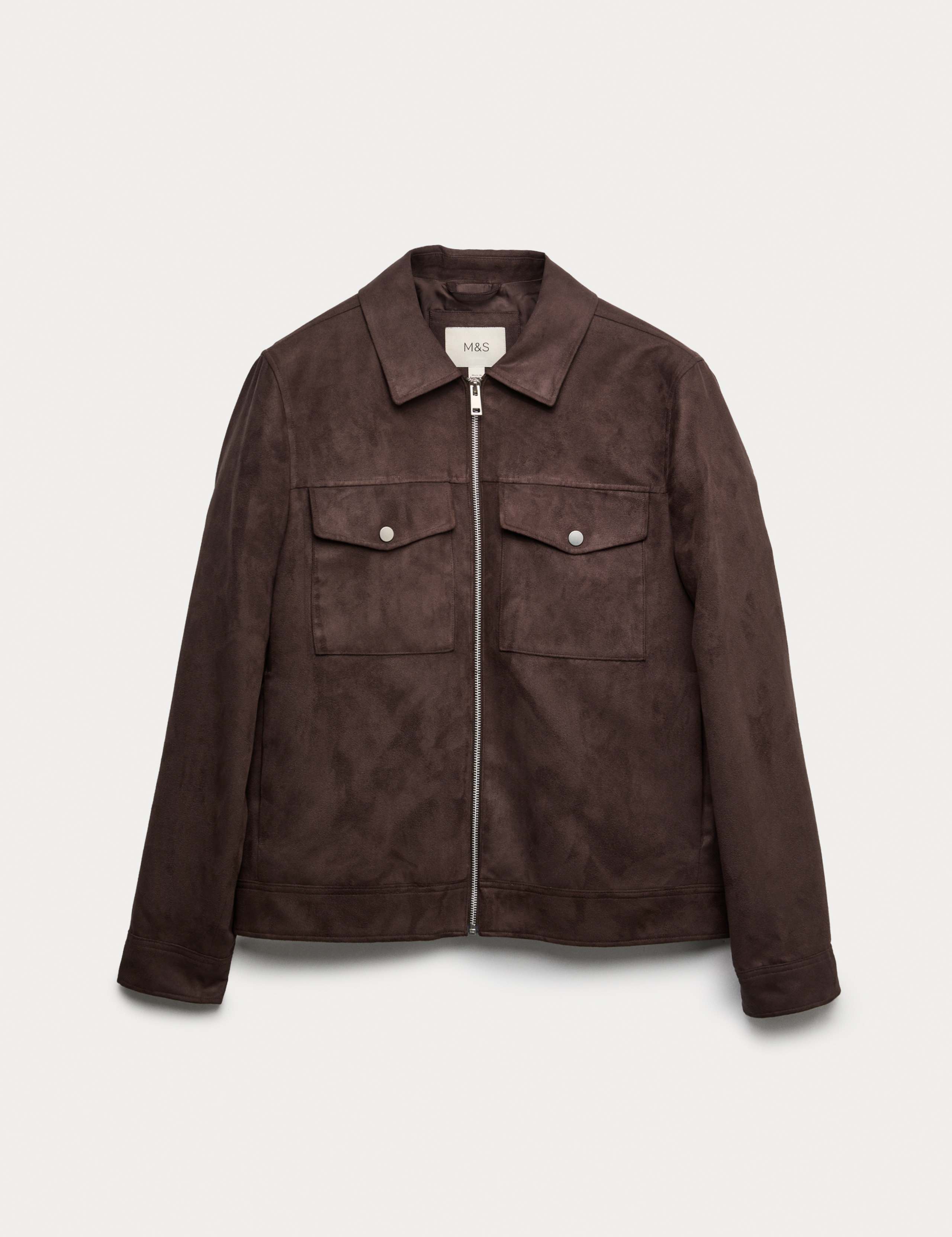 Faux Suede Trucker 2 of 6