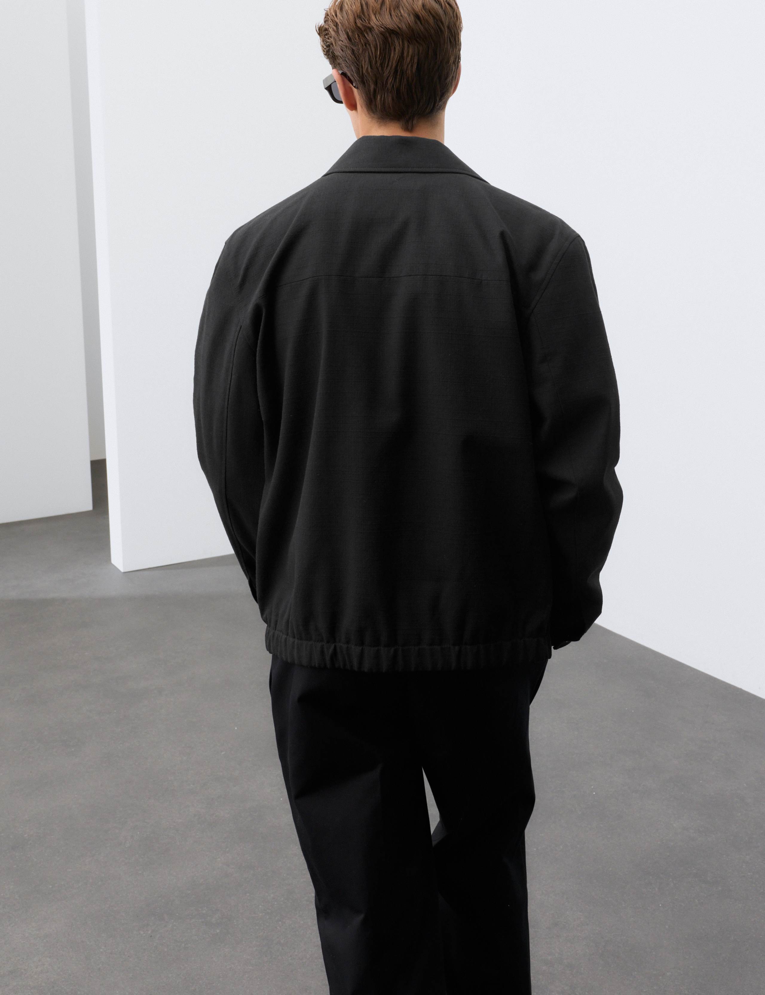 Cotton Rich Textured Harrington Jacket 3 of 8