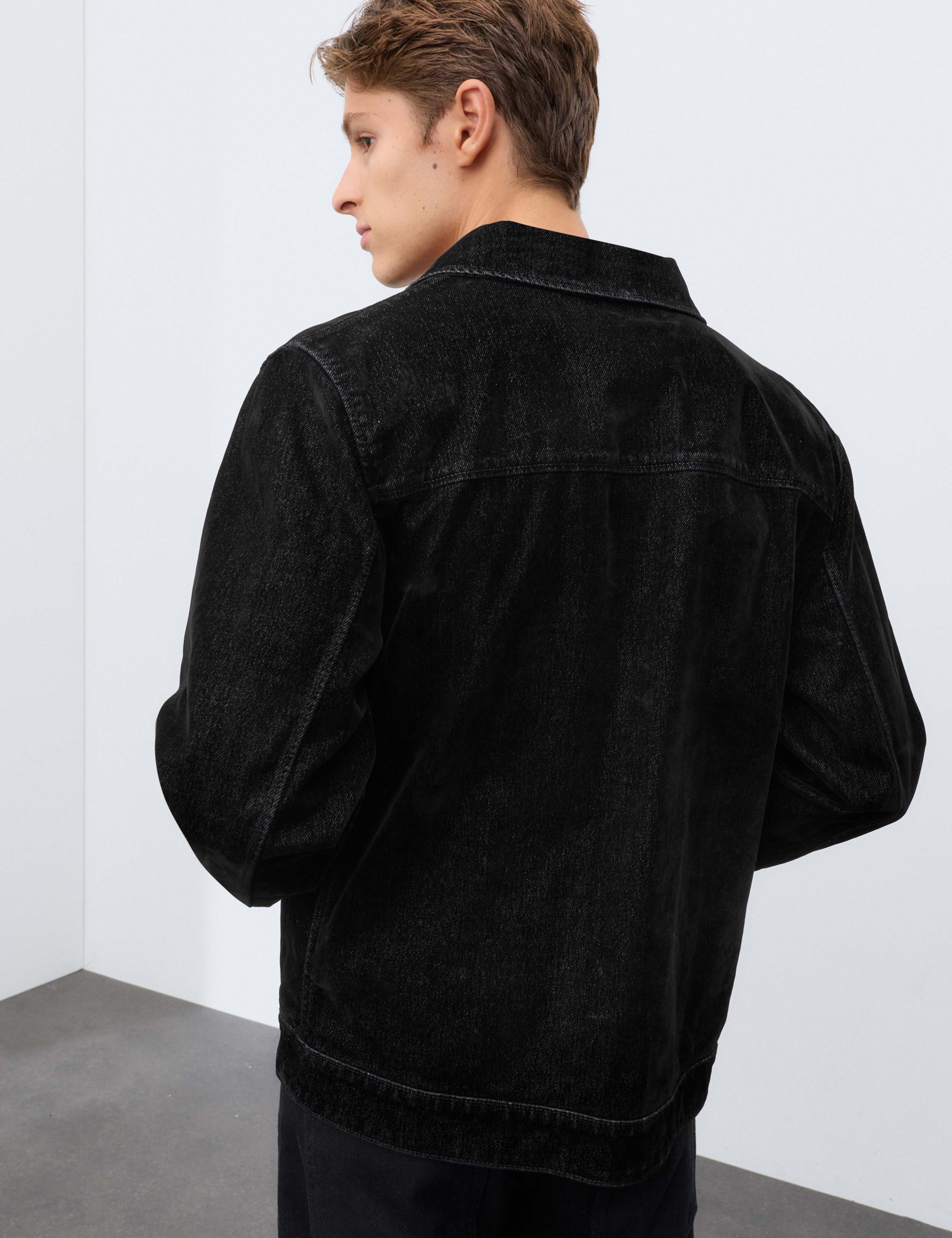 Flocked Denim Jacket 3 of 8