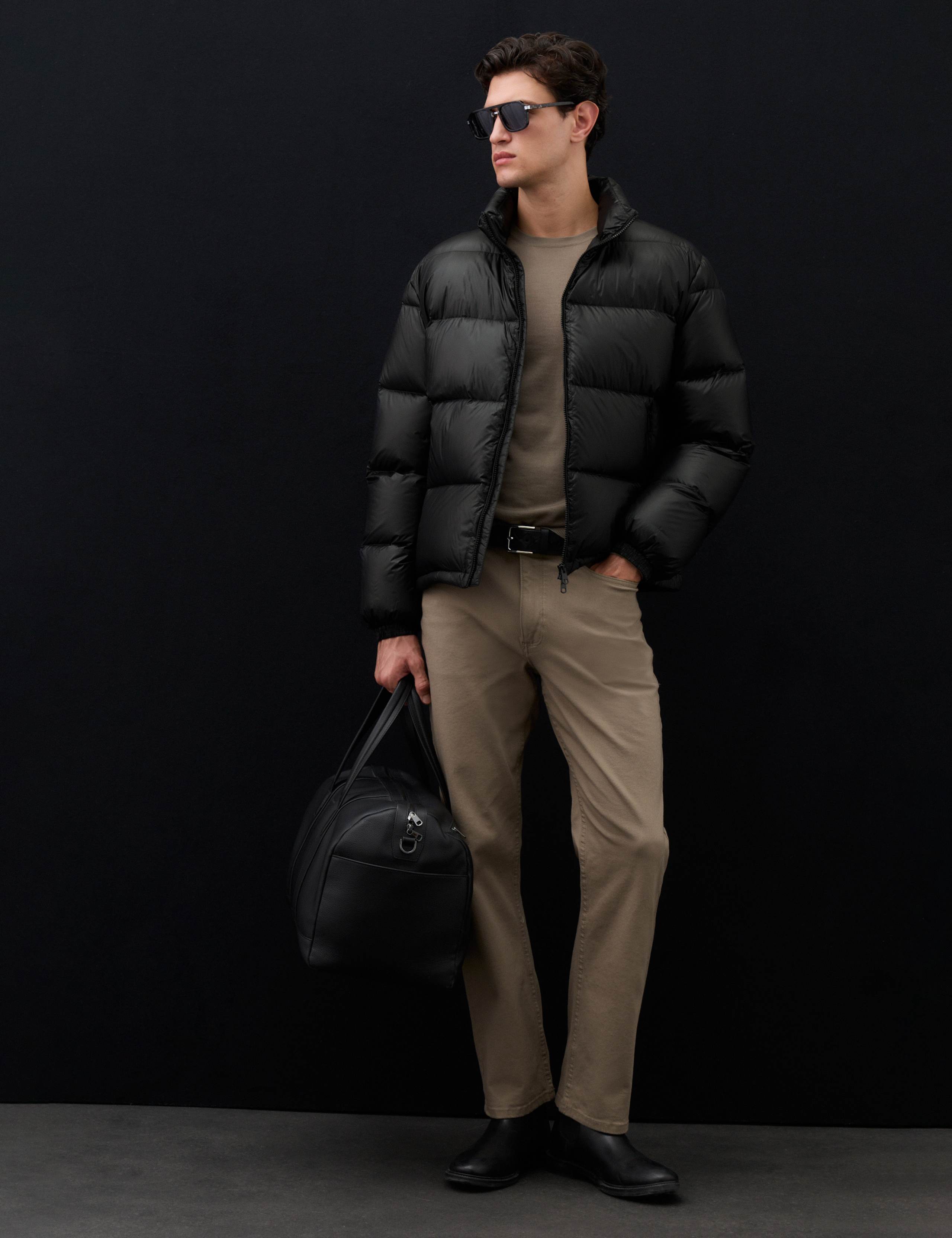 Feather And Down Funnel neck Puffer Jacket 4 of 8