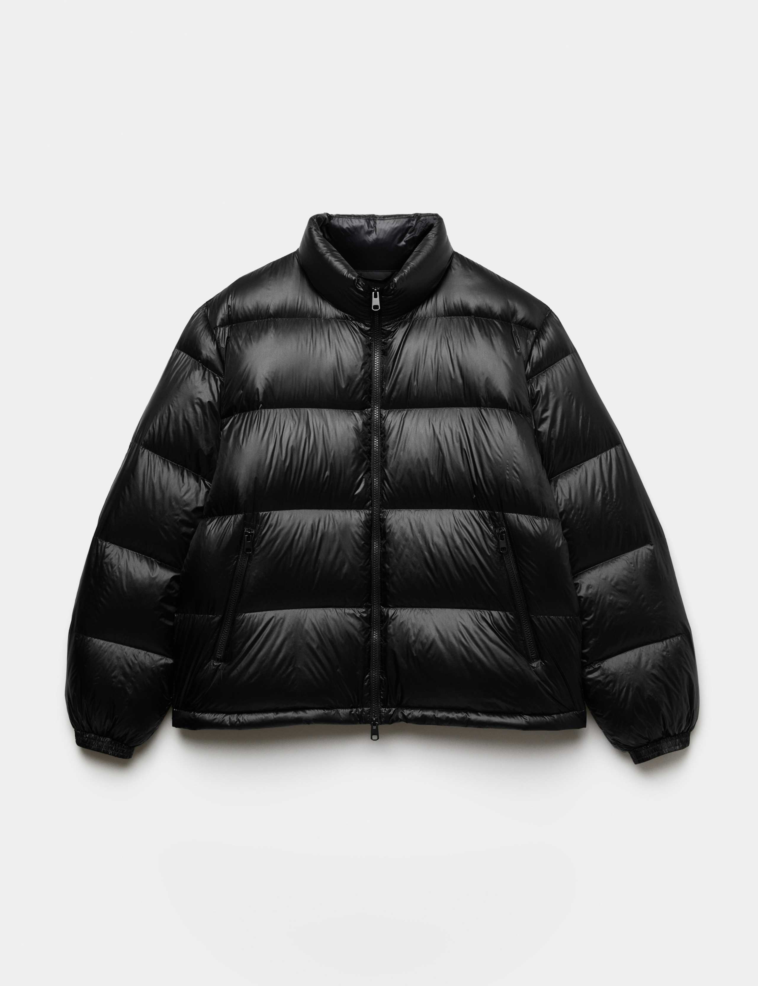 Feather And Down Funnel neck Puffer Jacket 2 of 8