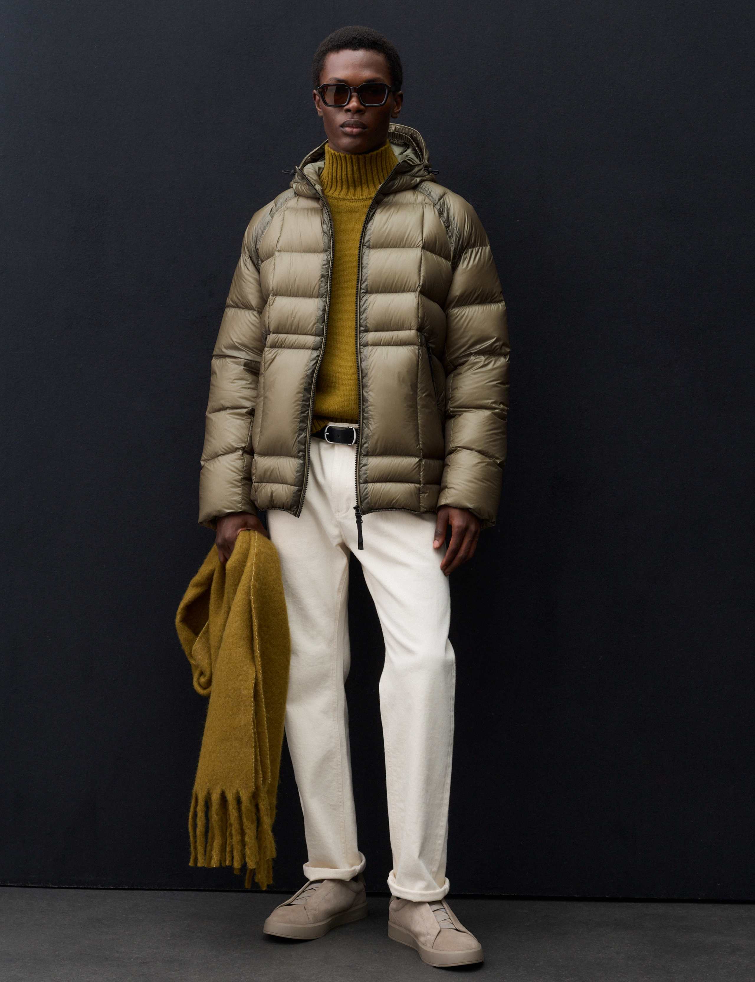 Feather and Down Quilted Hooded Puffer Jacket 4 of 7