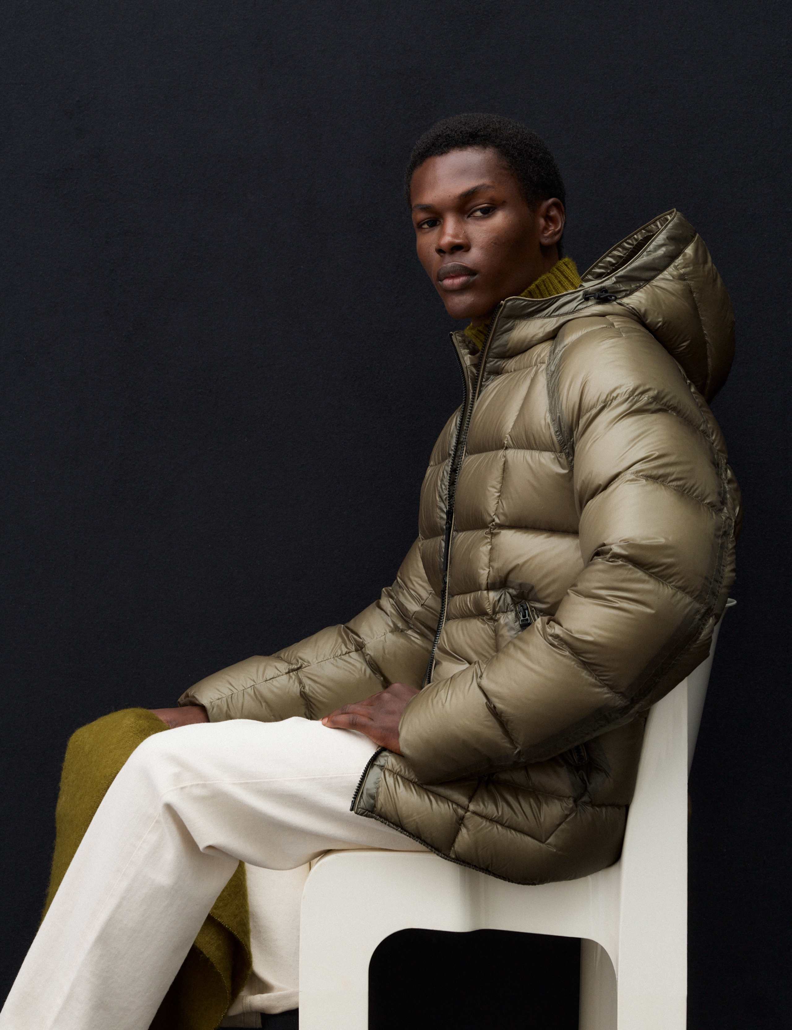 Feather and Down Quilted Hooded Puffer Jacket 5 of 7