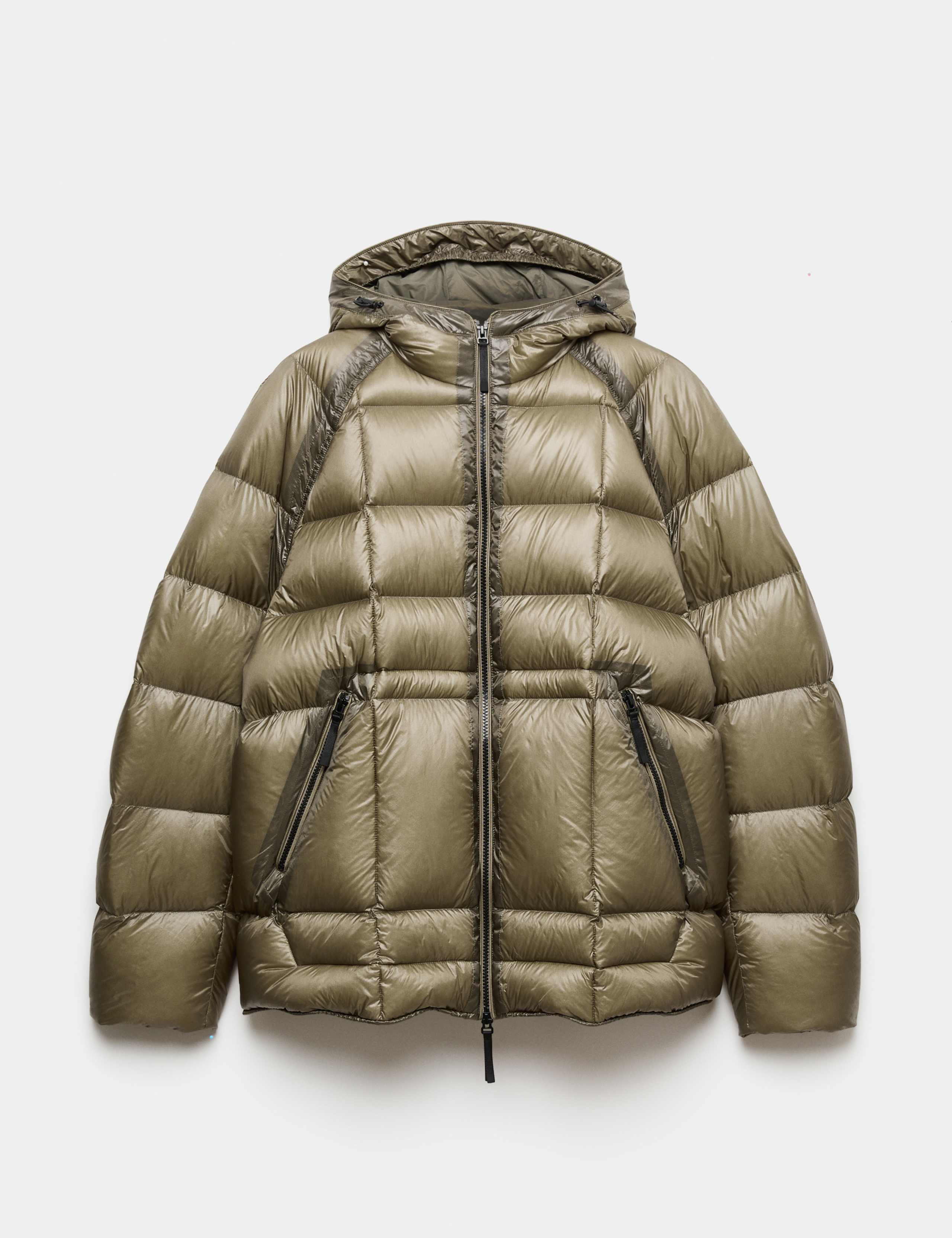 Feather and Down Quilted Hooded Puffer Jacket 2 of 7